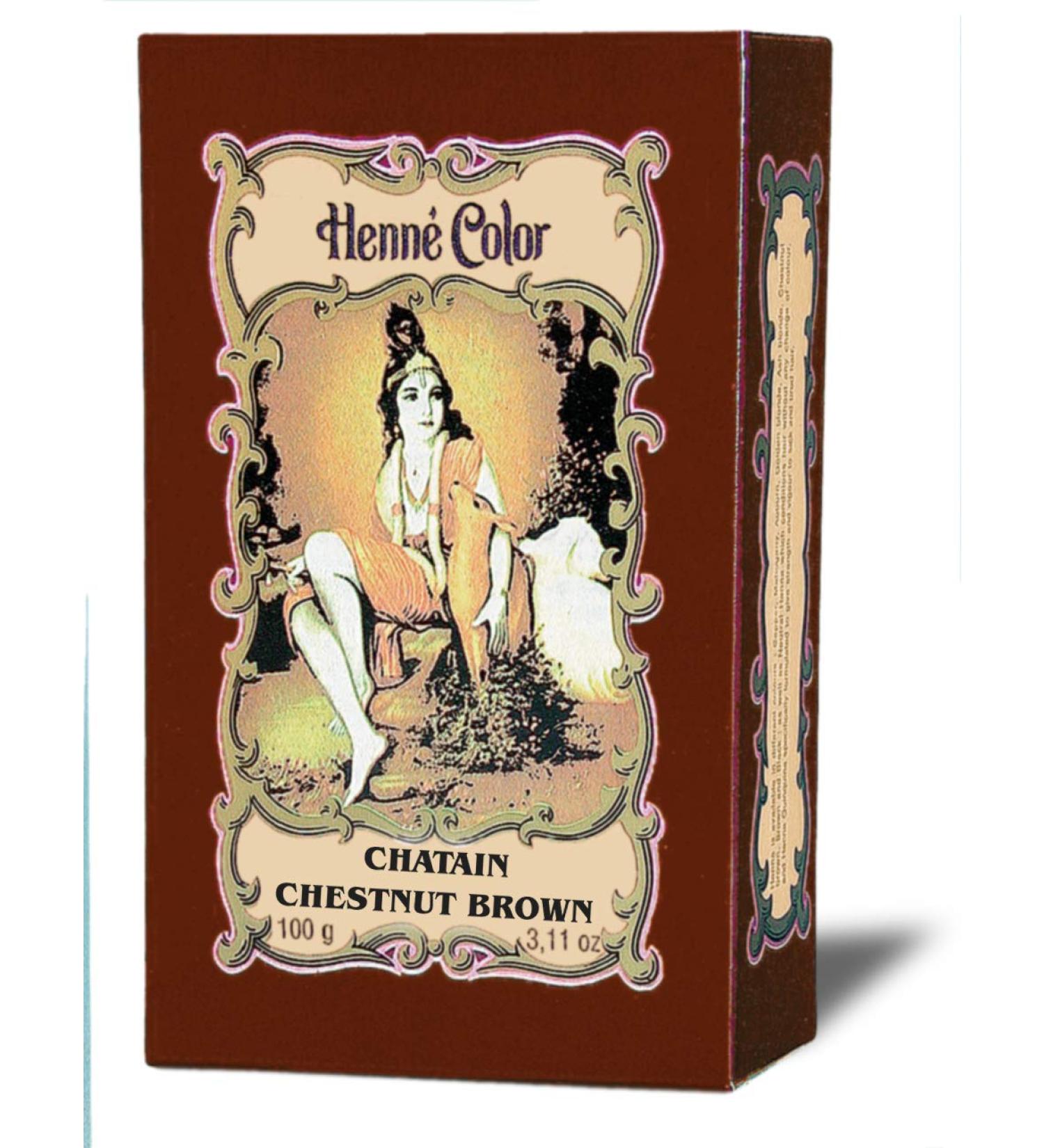 Henna Chestnut Brown Hair Dye Powder - 100g | Natural Hair Color | International Shipping - Buy Online on GoSupps.com