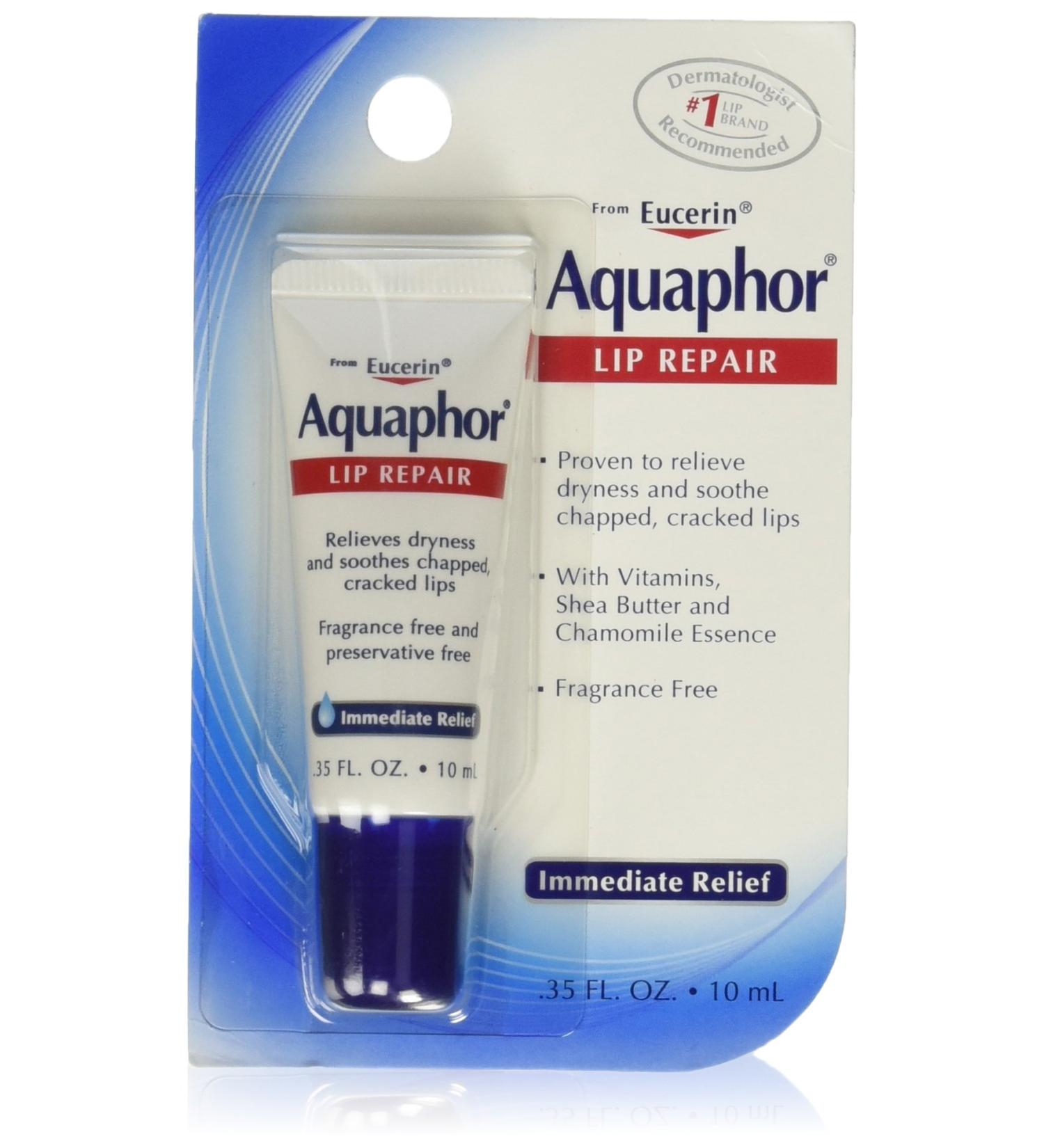 Aquaphor Lip Repair 0.35 oz (Pack of 6) - Intense Moisture Soothes & Heals Lips - Buy Internationally - Buy Online on GoSupps.com