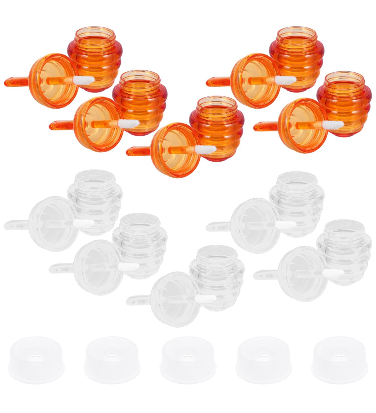 Lot de 10 Tubes de Gloss L vres Alv ol s 5 Ml Contenant Transparent et Brun R utilisable pour Soin des L vres DIY Cosm tiques Maison Voyage et Usage Quotidien - Buy Online on GoSupps.com