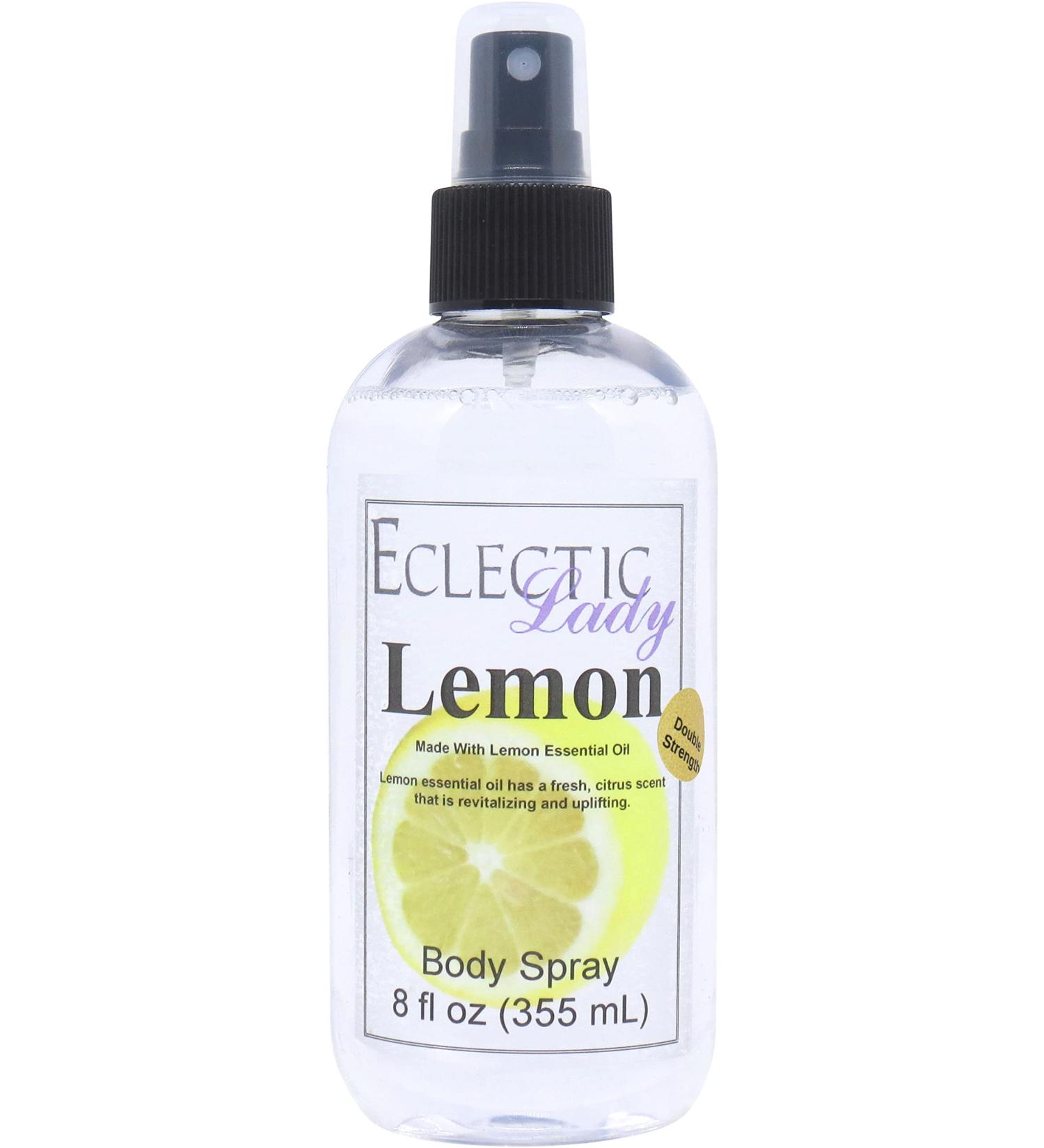 Lemon Essential Oil Body Spray (Double Strength) 8 ounces Body Mist for Women with Clean Light & Gentle Fragrance Long Lasting Perfume with Comforting Scent for Men & Women Cologne with Soft Double Strength 8 Fluid Ounces - Buy Online on GoSupps.com