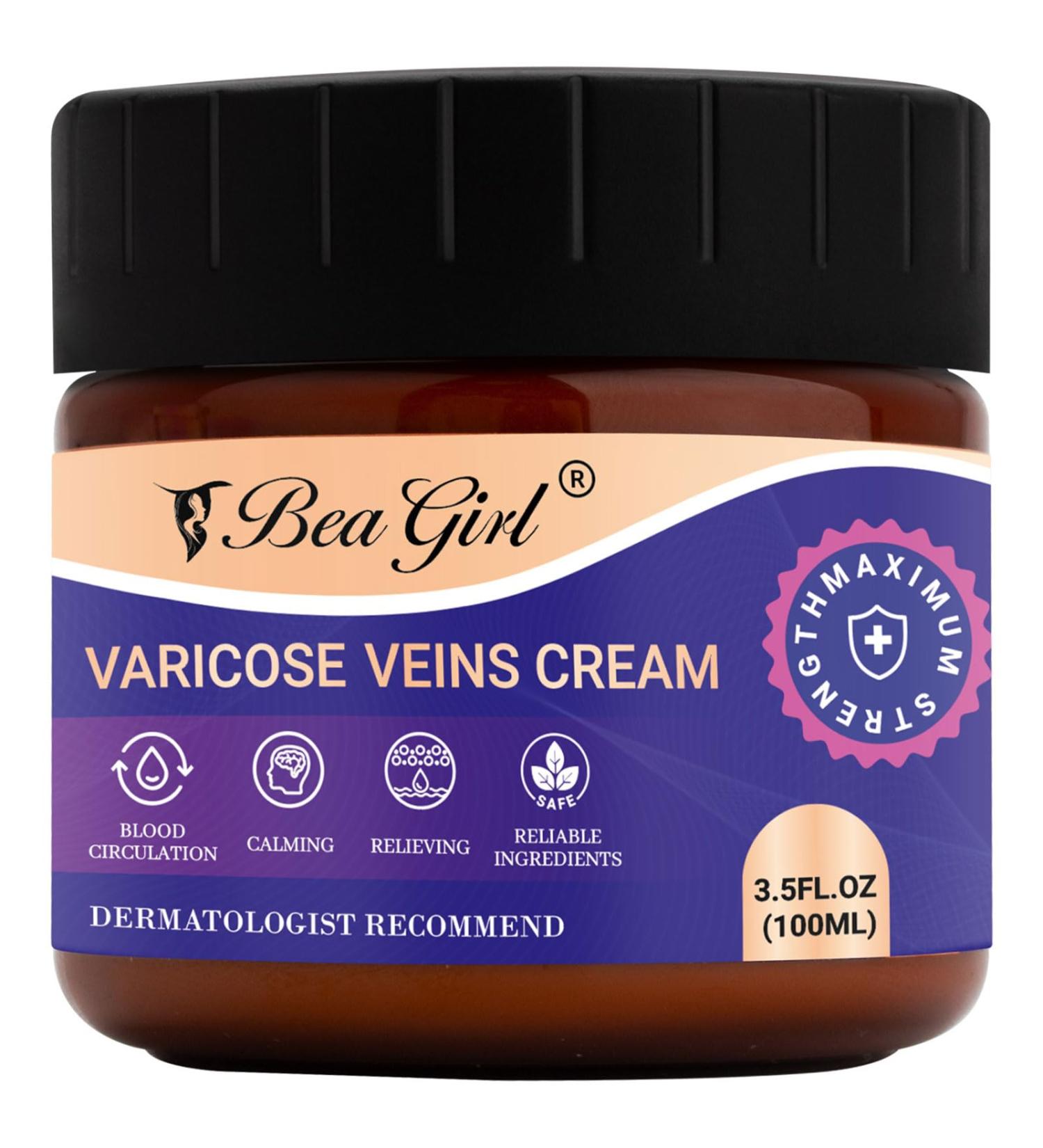 Varicose Veins Treatment Cream - Relief for Varicose & Spider Veins | Improve Circulation & Strengthen Capillaries - 3.5 FL.OZ - Buy Online on GoSupps.com