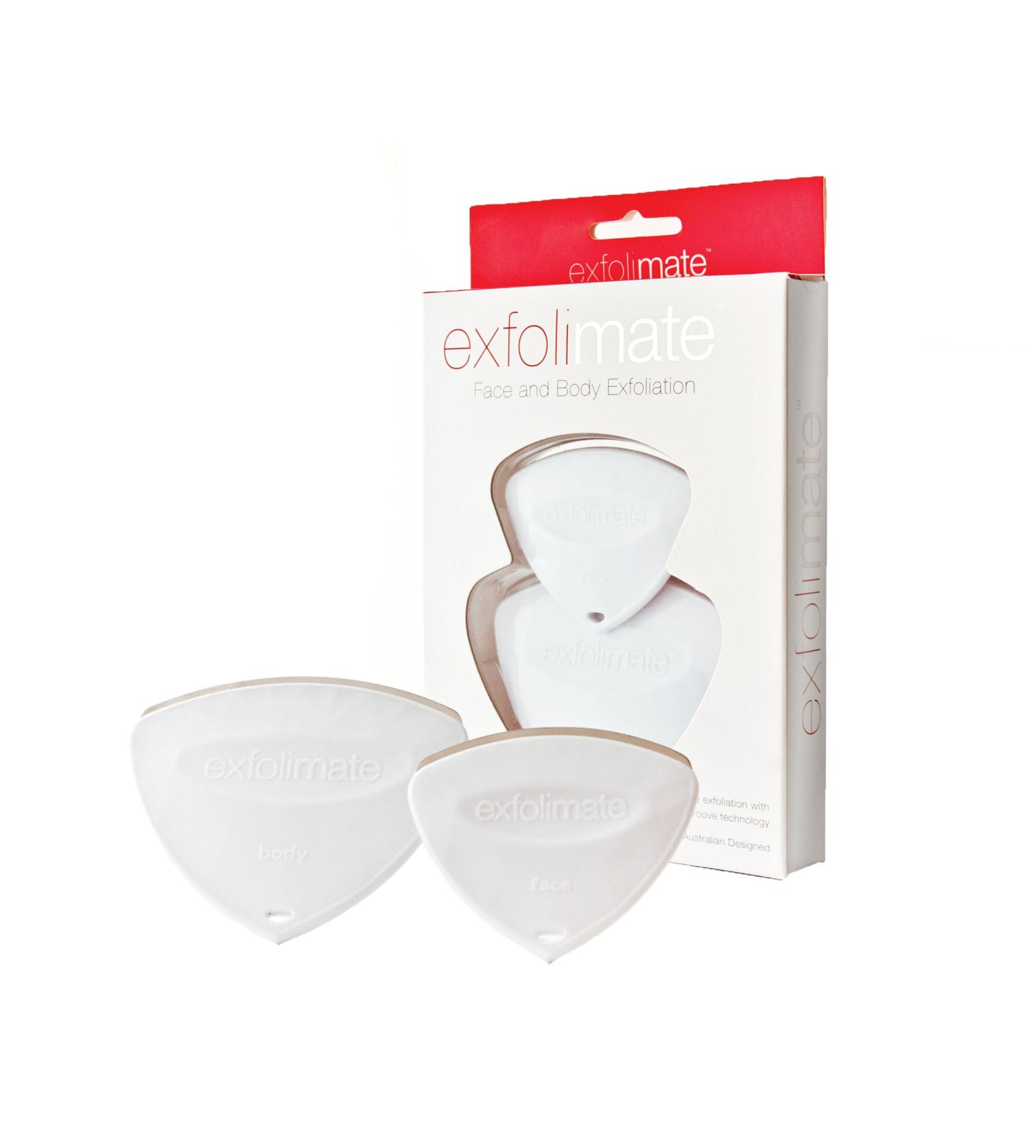 Exfolimate 2-Piece Face & Body Exfoliation Tool Set - Remove Blackheads & Clear Pores for Revitalized Skin | International Shipping Available - Buy Online on GoSupps.com