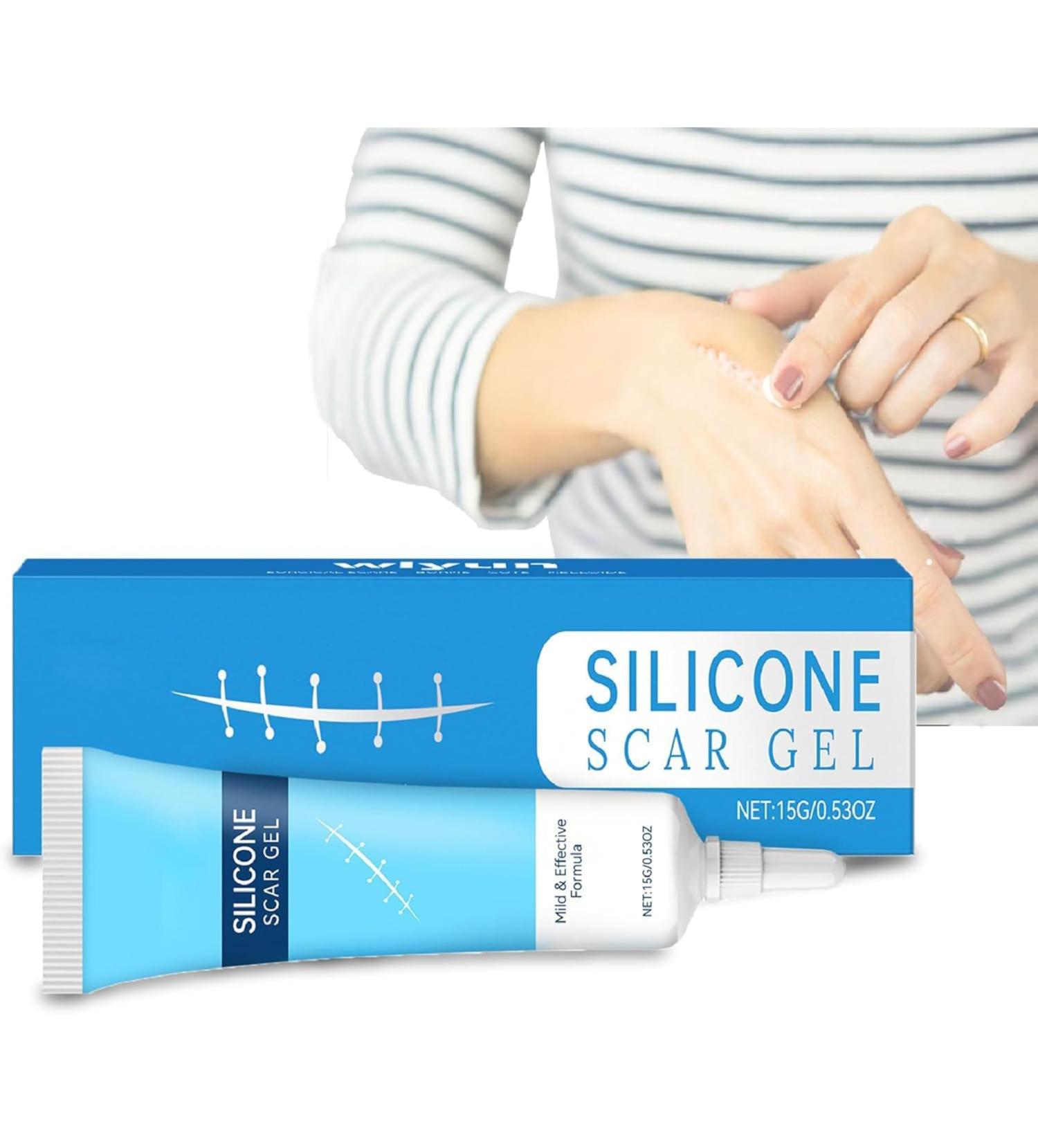 Gel Cicatrice en silicone Premium Baume cicatrisant absorption rapide formule sans huile att nue les cicatrices et les rougeurs - doux pour les peaux sensibles 15g - Buy Online on GoSupps.com