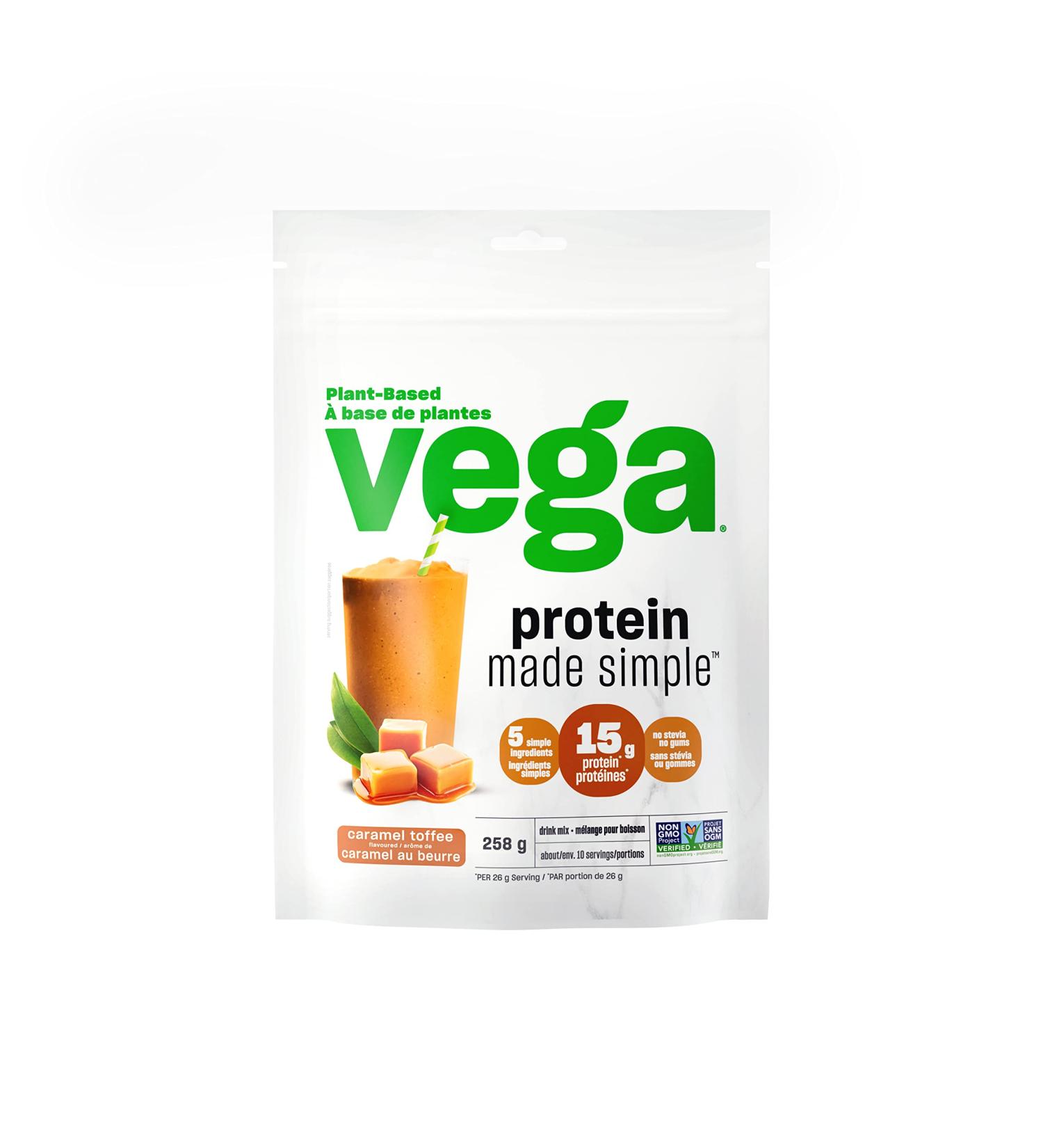 Vega Protein Made Simple - Caramel Toffee (258g) - Buy Online on GoSupps.com