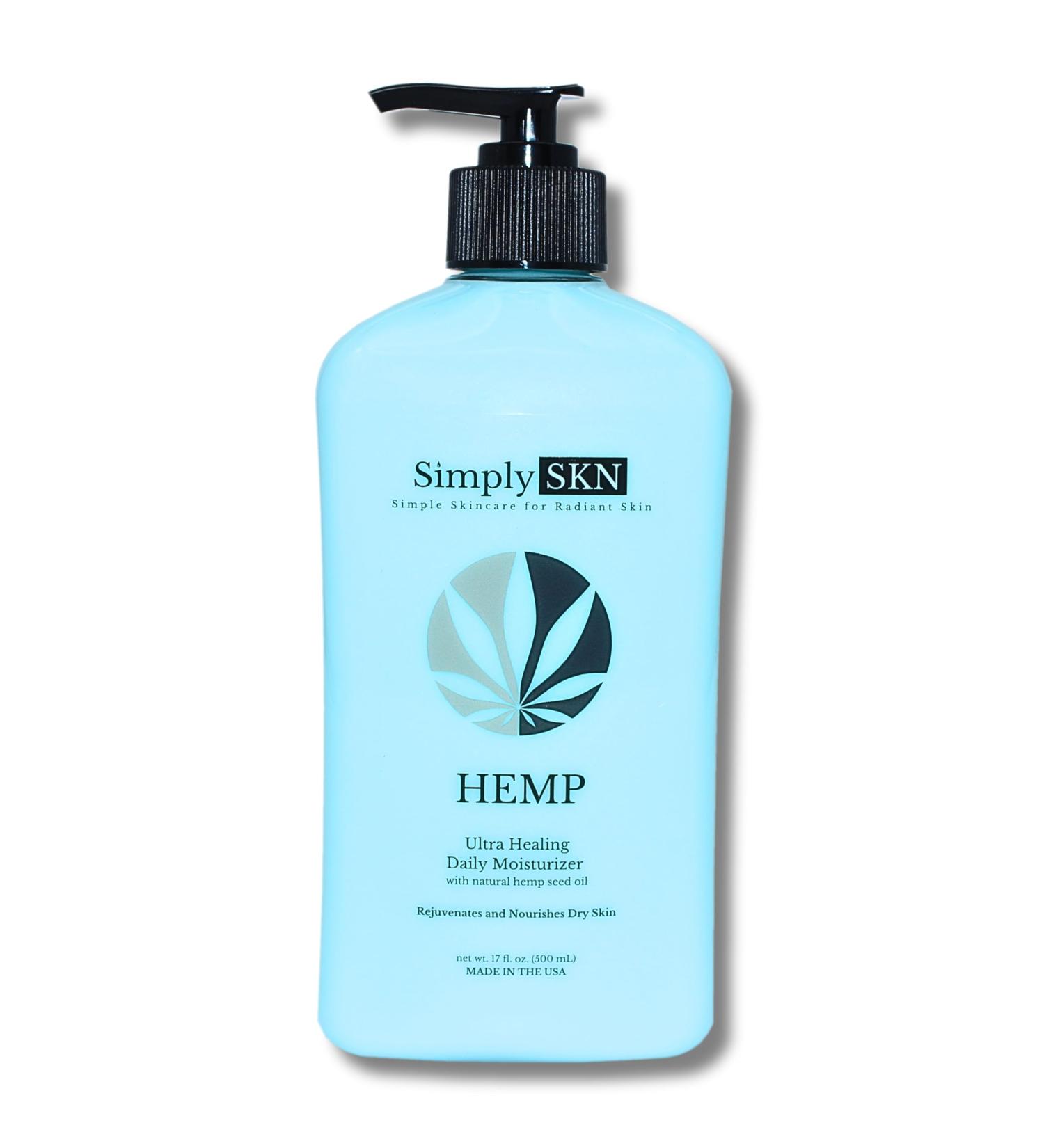 Ultra Healing Hemp Body Lotion - Daily Moisturizer with Hemp Seed Oil Shea Butter & Jojoba Oil - Floral Citrus Scent - 17 fl. oz - Made in USA - Buy Online on GoSupps.com