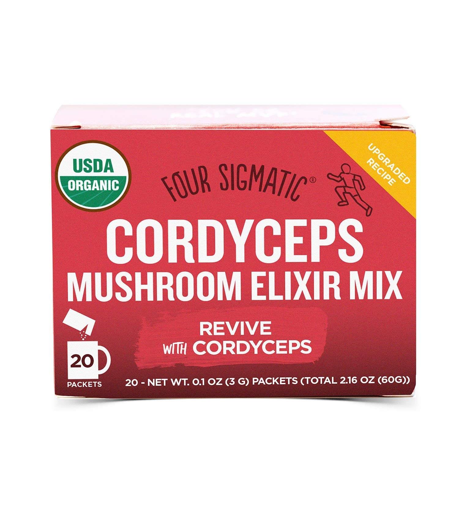 Four Sigmatic Mushroom Elixir Mix with Cordyceps - 20 Packets (3g each) | Boost Energy & Immunity - Buy Online on GoSupps.com