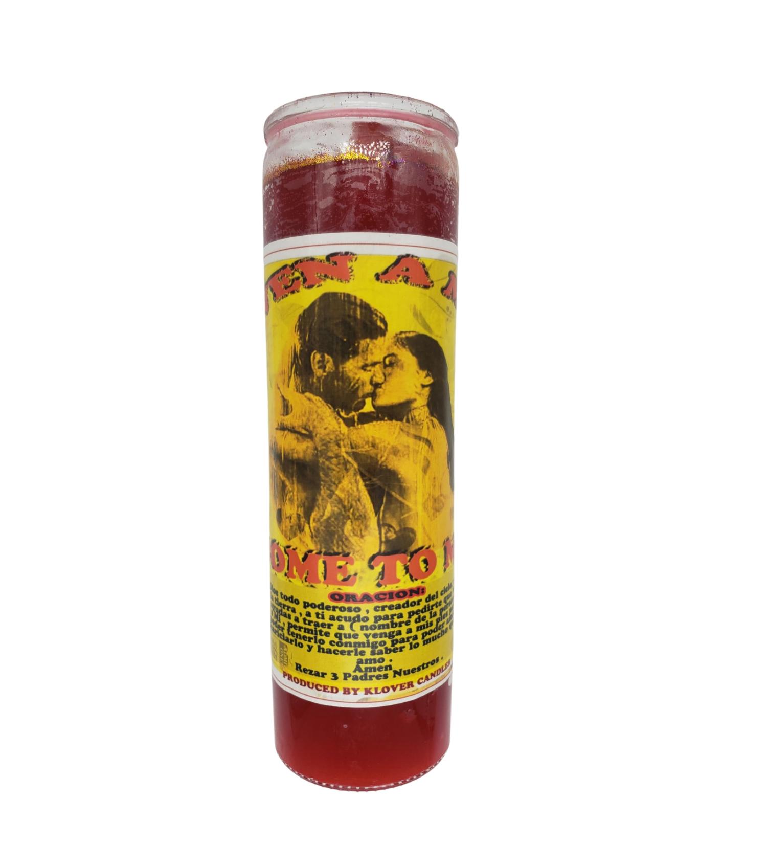 Veladora de Ven a Mi Come to Me Candle Love Spell Red PC-1090