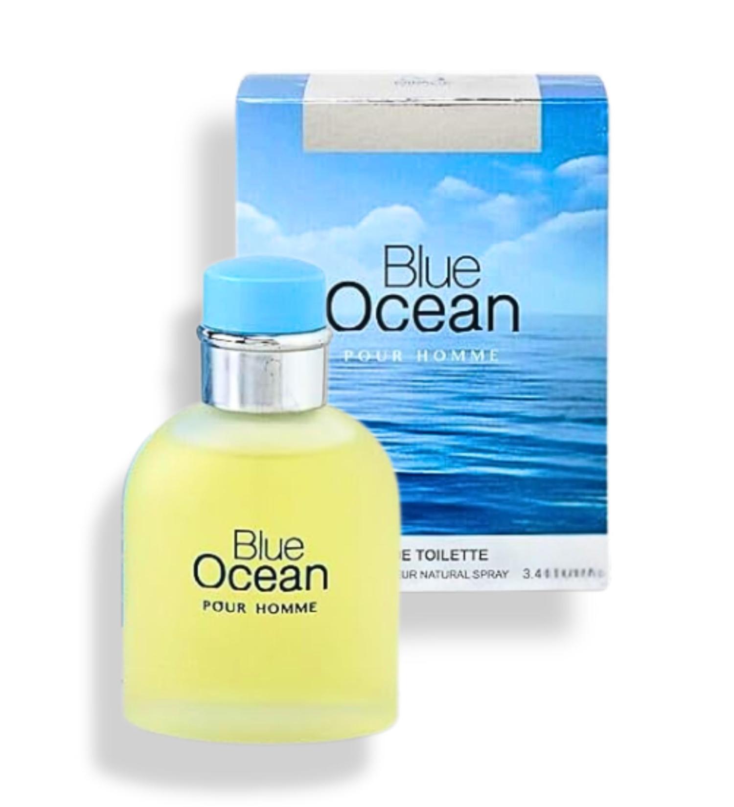BLUE OCEAN POUR HOMME EAU DE TOILETTE 3.4 Fl. oz. Citrus Aromatic fragrance for Men. - Buy Online on GoSupps.com