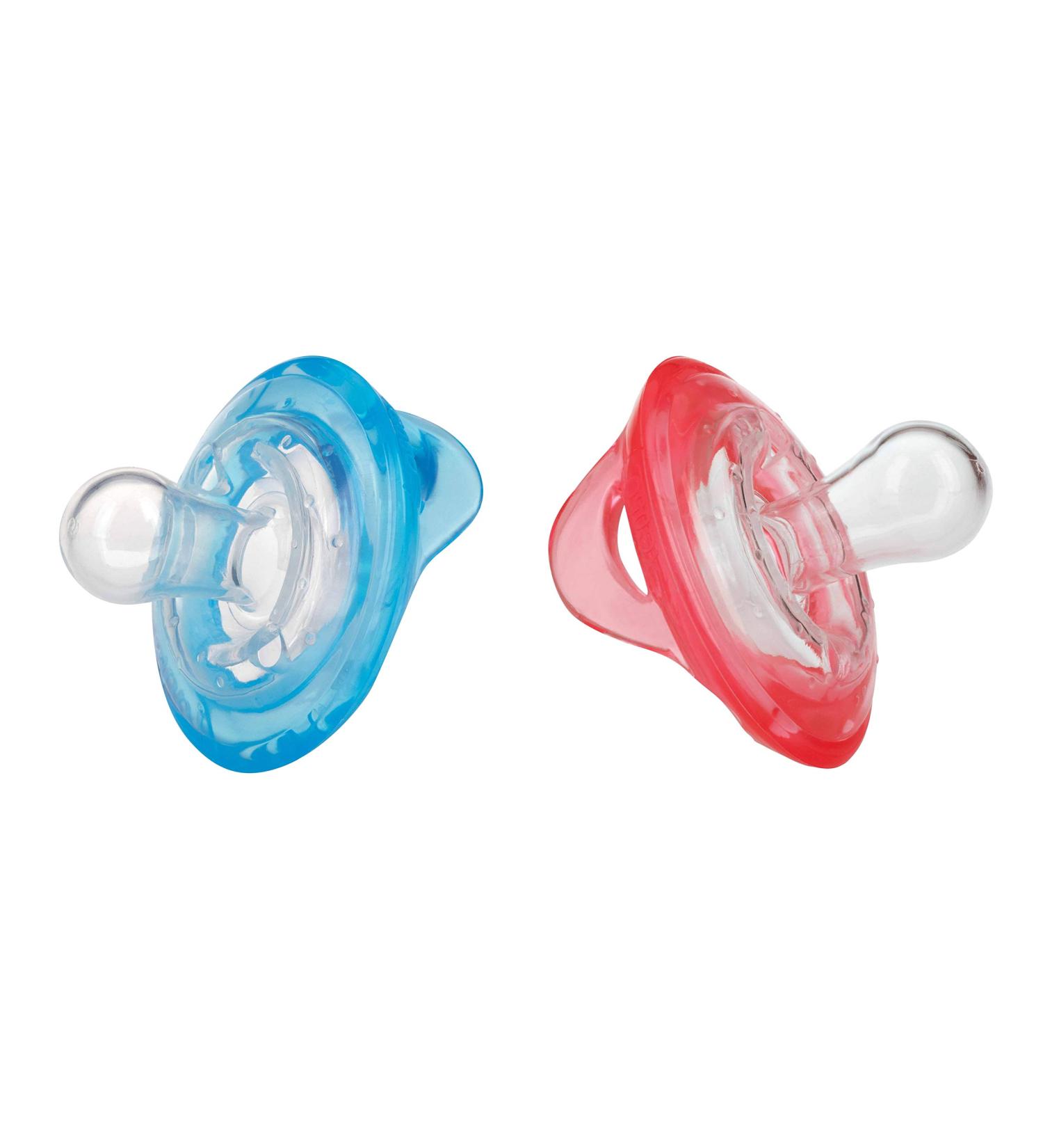 N by 2 Natural Flex Cherry Shape Pacifiers - Blue & Red for 6-36 Months | International Shipping Available - Buy Online on GoSupps.com
