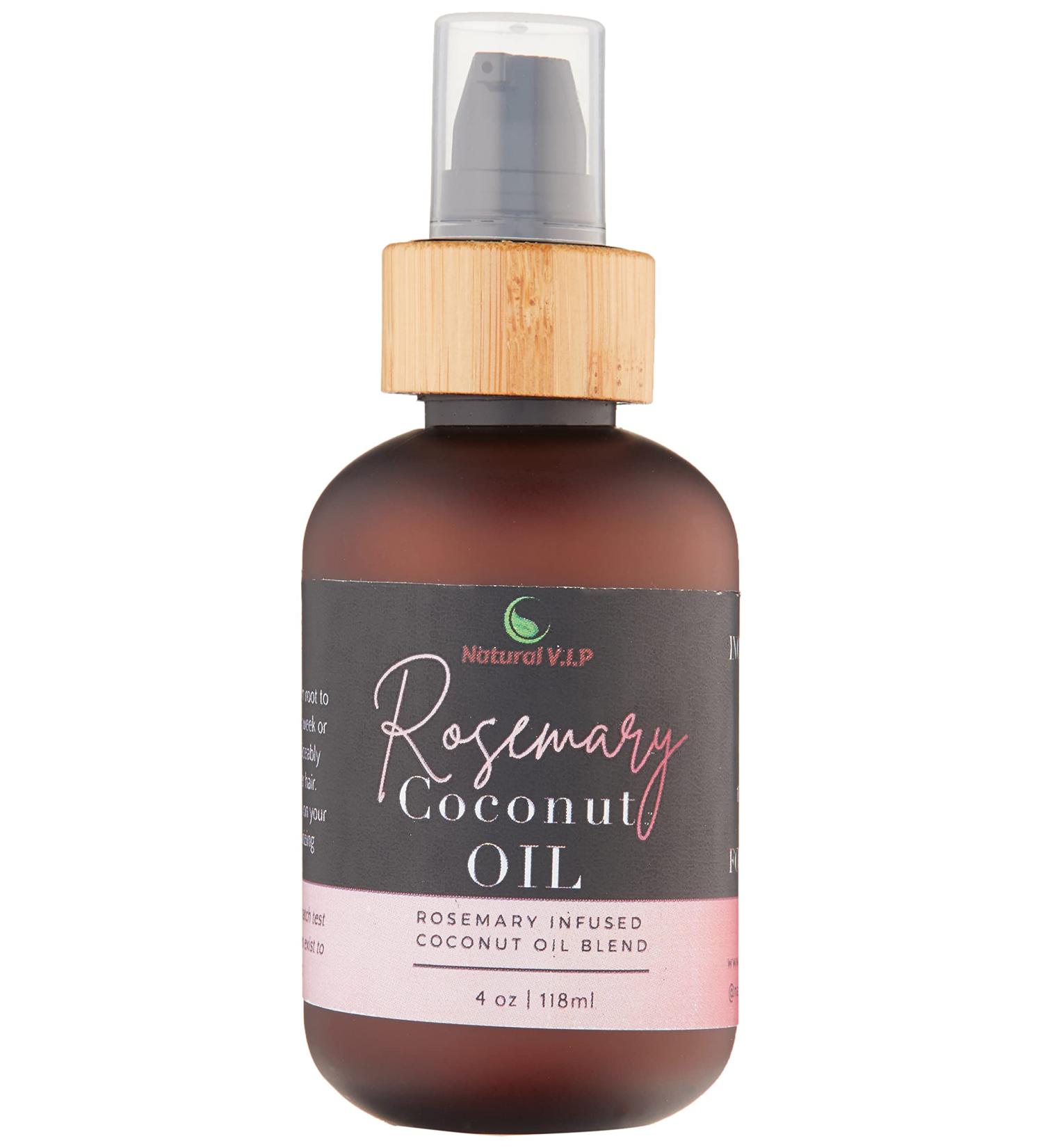 Organic Rosemary Coconut Oil for Hair Growth and Loss - 4oz - Buy Online on GoSupps.com