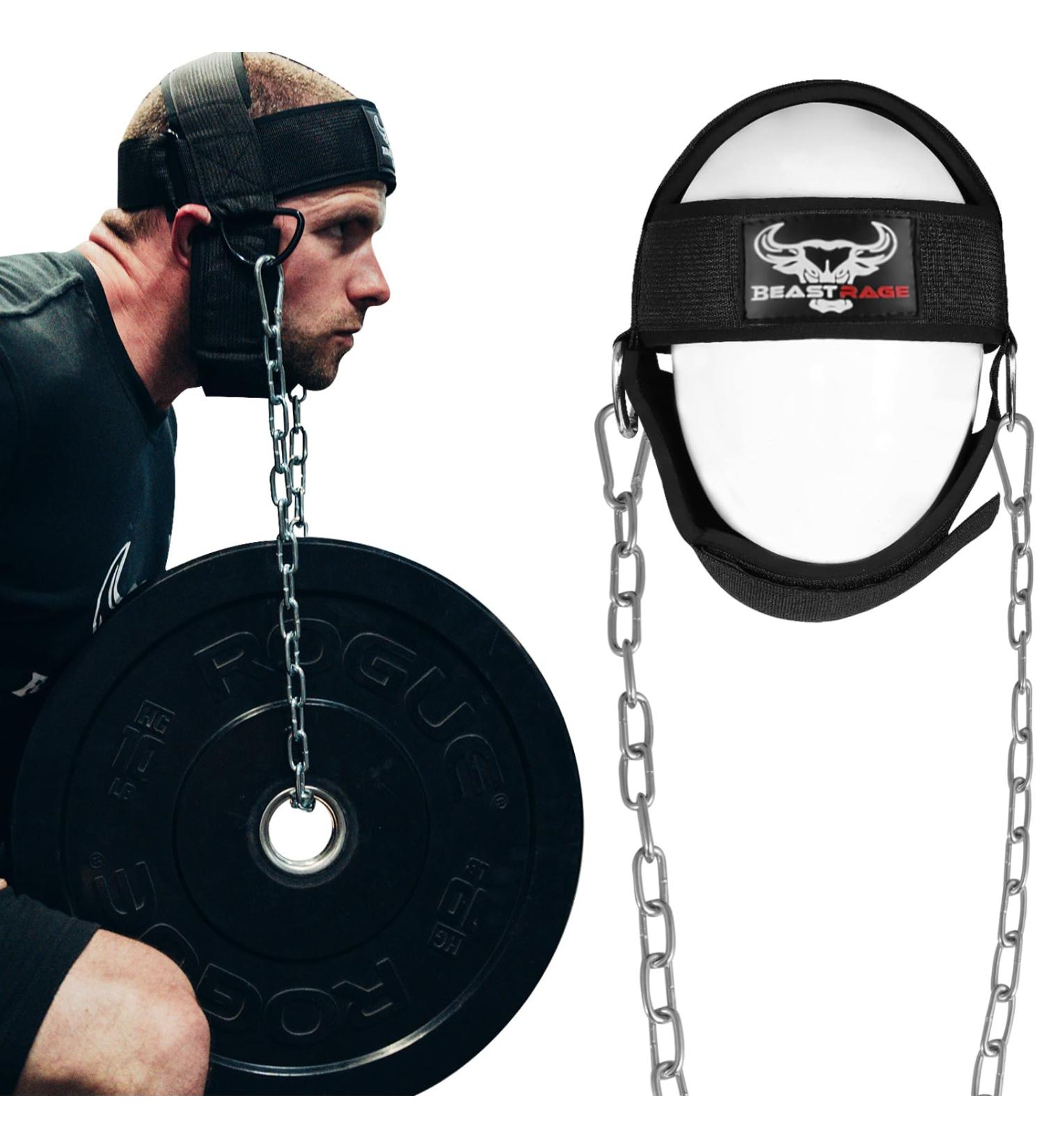 Adjustable Neoprene Head Dishes - Durable Fitness Neckware & Padded Belt for Weight Lifting & Resistance Training - Buy Online on GoSupps.com