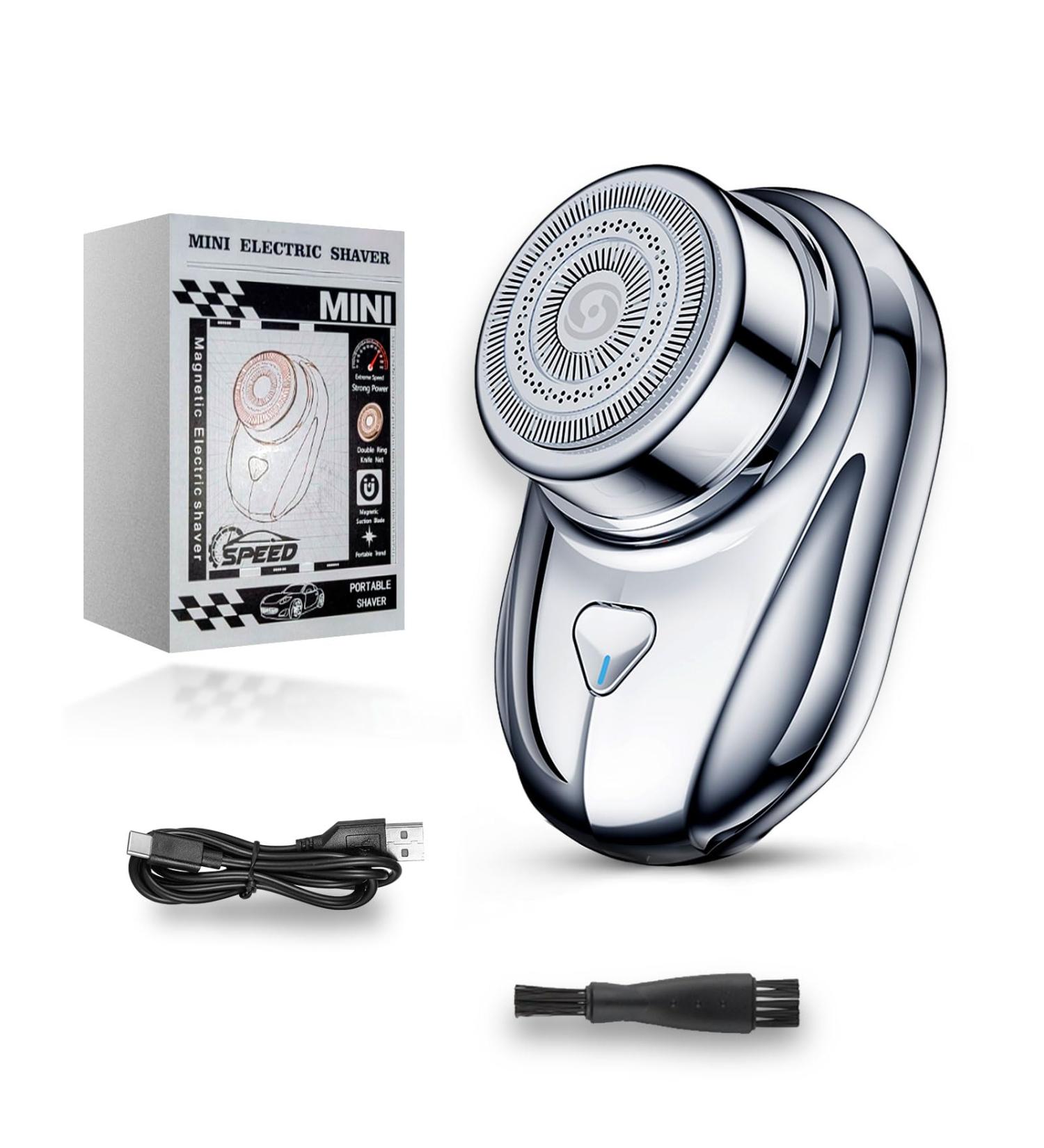 Portable Mini Electric Shaver for Men - Waterproof Wet & Dry Travel Razor - Perfect Gift for Boyfriend & Father - Buy Online on GoSupps.com