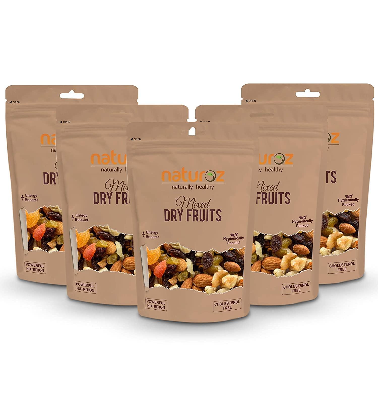 QURA Mixed Dry Fruits 200g (Pack of 5) 1000g - Buy Online on GoSupps.com