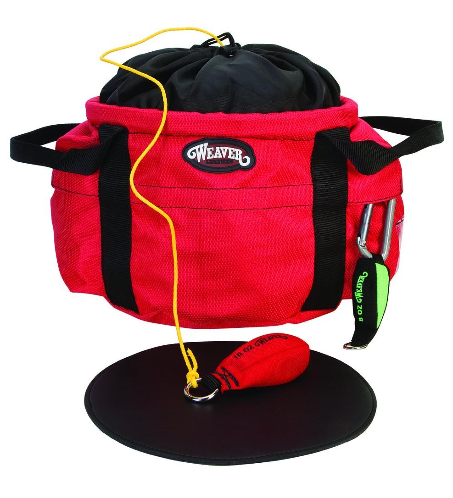 Weaver Leather Arborist Throw Line Bucket Bag , Red