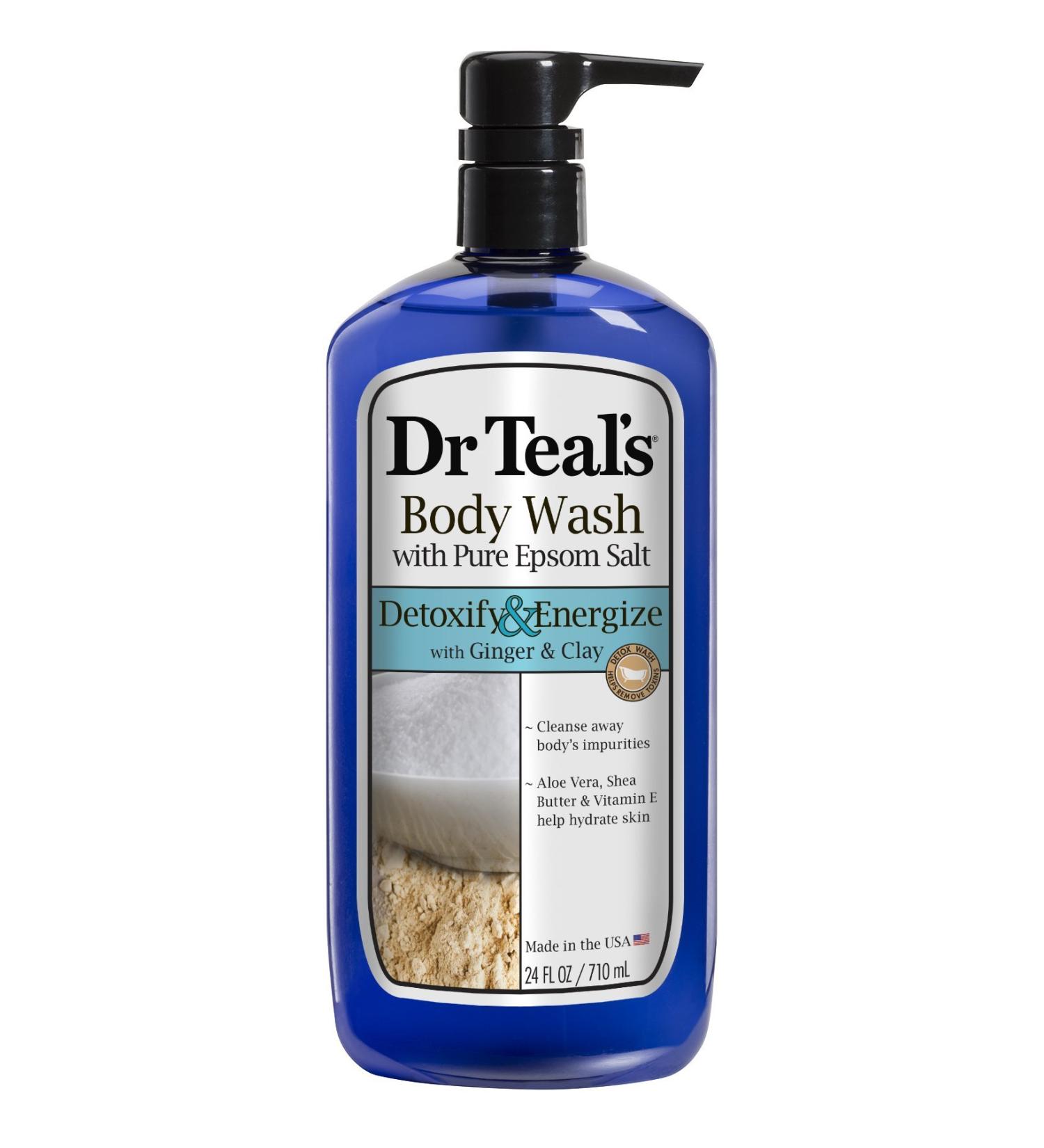Dr. Teal's Detox Body Wash 24oz - Refreshing & Nourishing | International Shipping Available - Buy Online on GoSupps.com