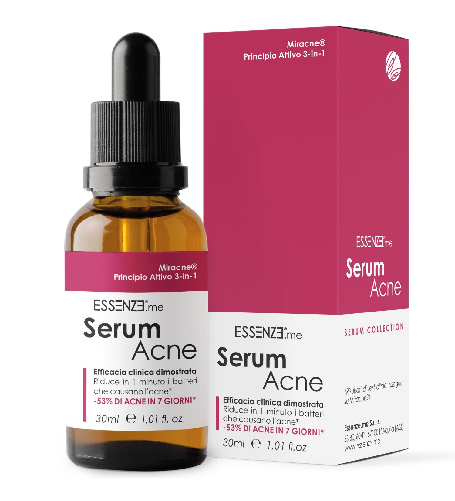 Essenze.me Pure Elegant Wellbeing Acne and Pimples Face Serum Essences Anti-Acne Treatment Immediate Effect Eliminates Pimples and Imperfections Dermatologically Tested Formula Results in 7 Days - Buy Online on GoSupps.com
