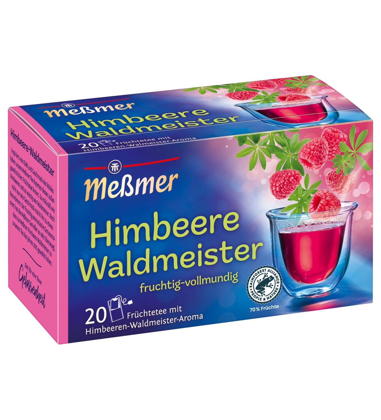 Me mer Raspberry Woodruff Tea - 20 Vegan Gluten-Free & Lactose-Free Bags | International Shipping Available - Buy Online on GoSupps.com