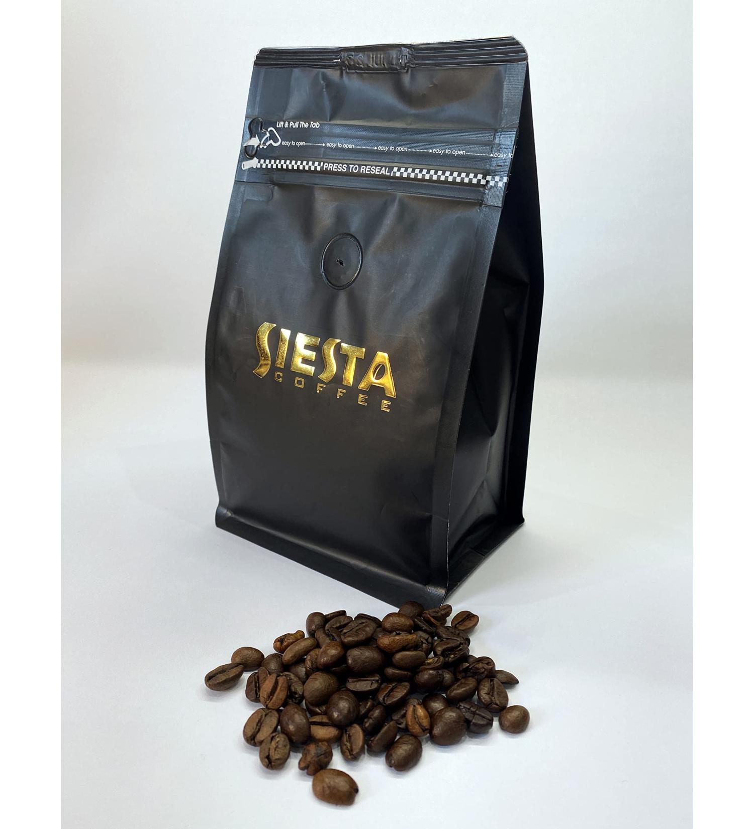 Golden Roasted Coffee Beans | Rich Arabica & Robusta Fusion | Siesta Coffee | 250g Bag Whole Bean Coffee 1 x 250g Bag - Buy Online on GoSupps.com