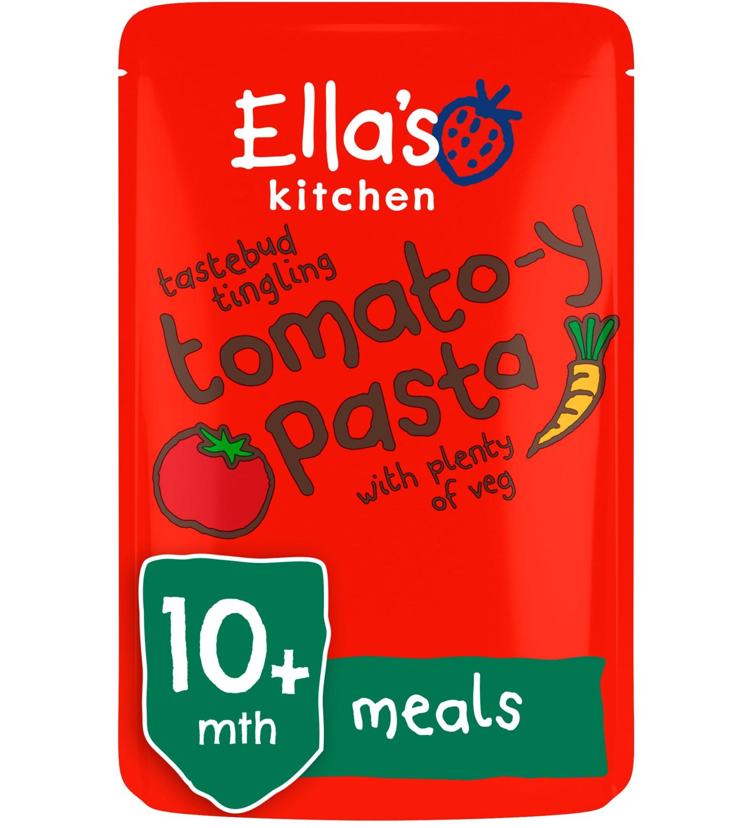 Ella's Kitchen Organic Tomato-y Pasta with Veggies 10 Months | 190g - Buy Online on GoSupps.com