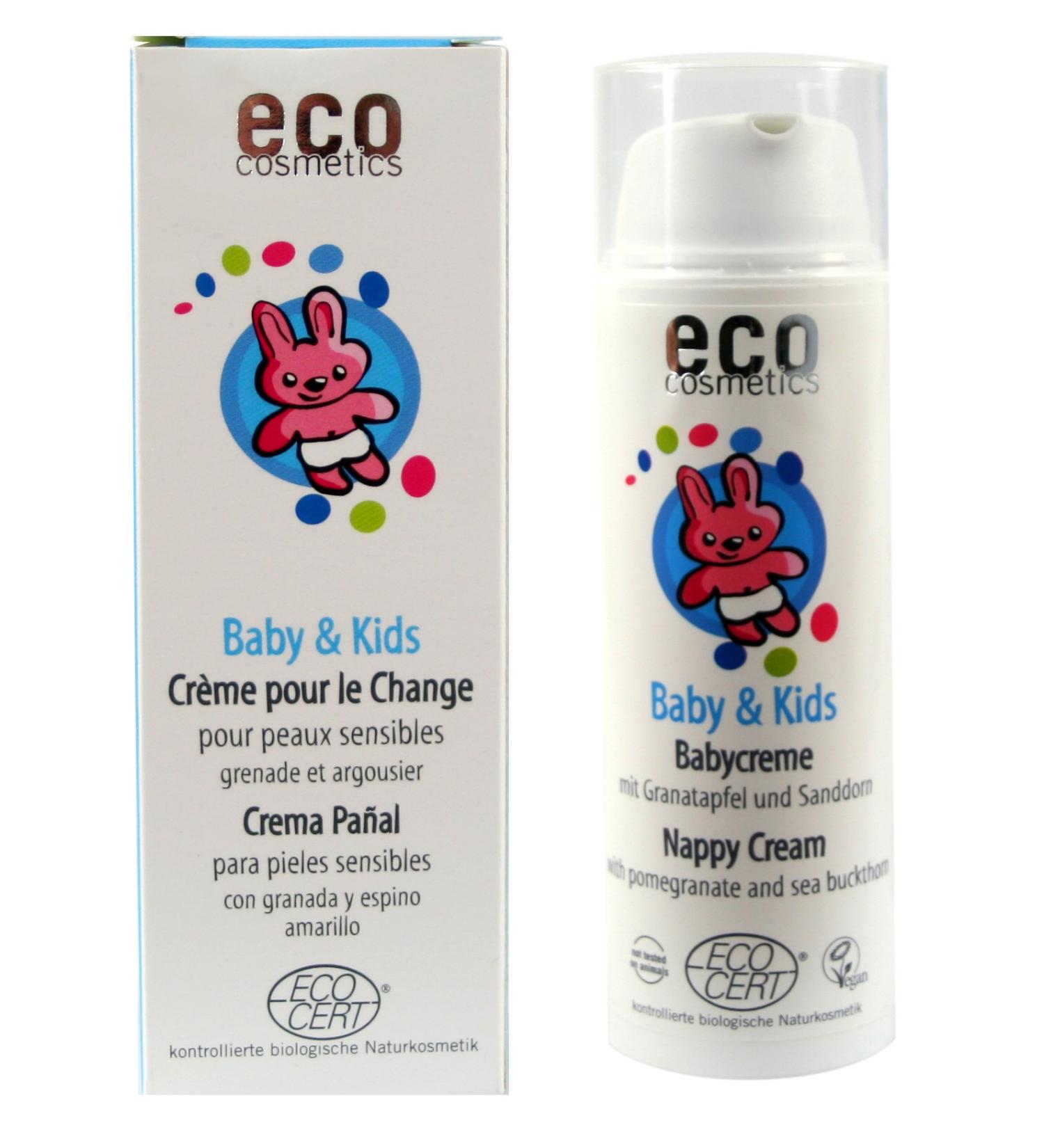 eco cosmetics ECO Baby & Kids Baby Cream Organic Baby Cream Organic Diaper Cream with Organic Sea Buckthorn and Pomegranate vegan 1x 50 ml