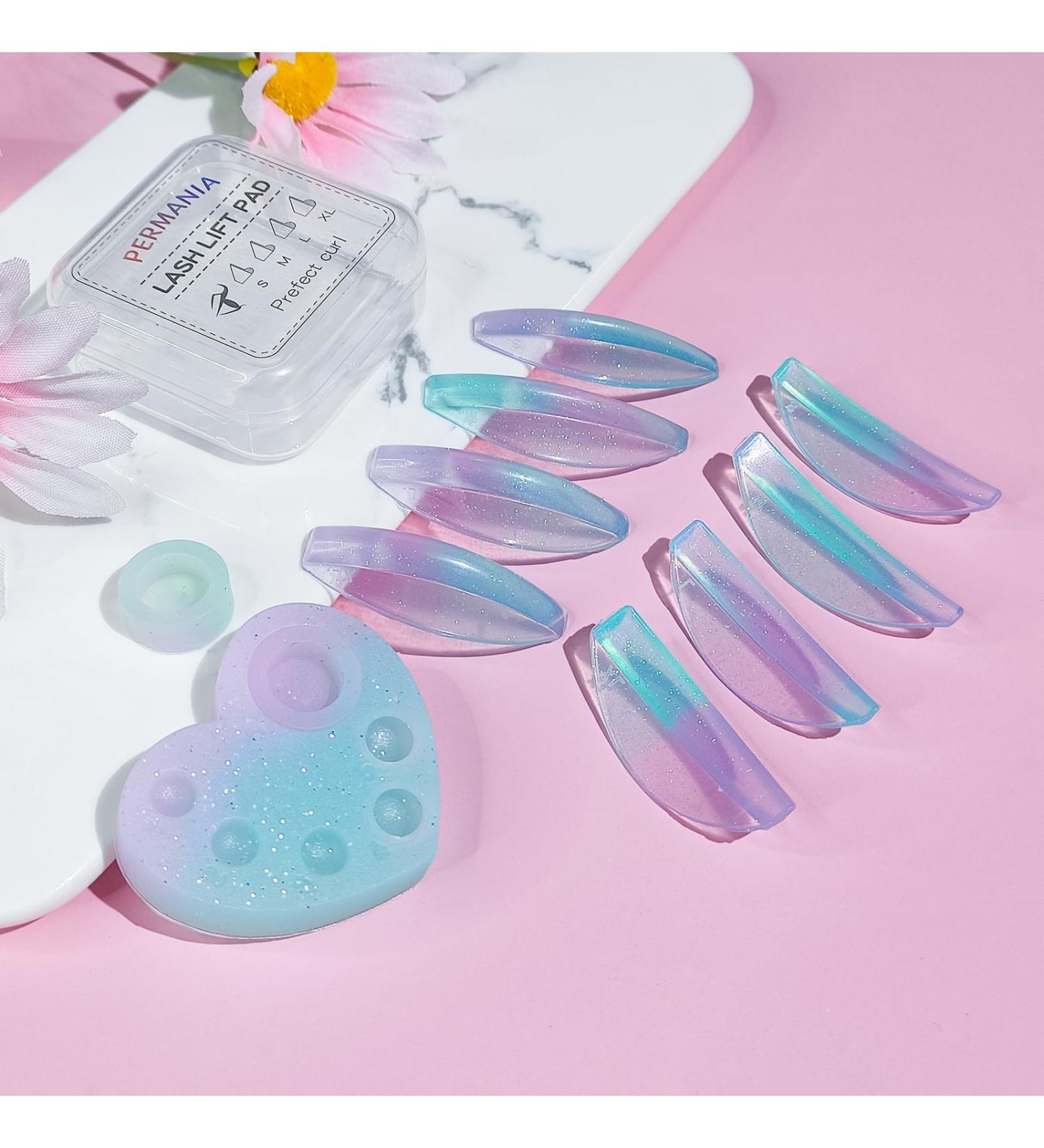 PERMANIA Lash Lift Rods - 11 Piece Reusable Eyelash Perm Curler Kit with Silicone Plate - Perfect for All Eye Shapes - DIY Lash Lift - Buy Online on GoSupps.com