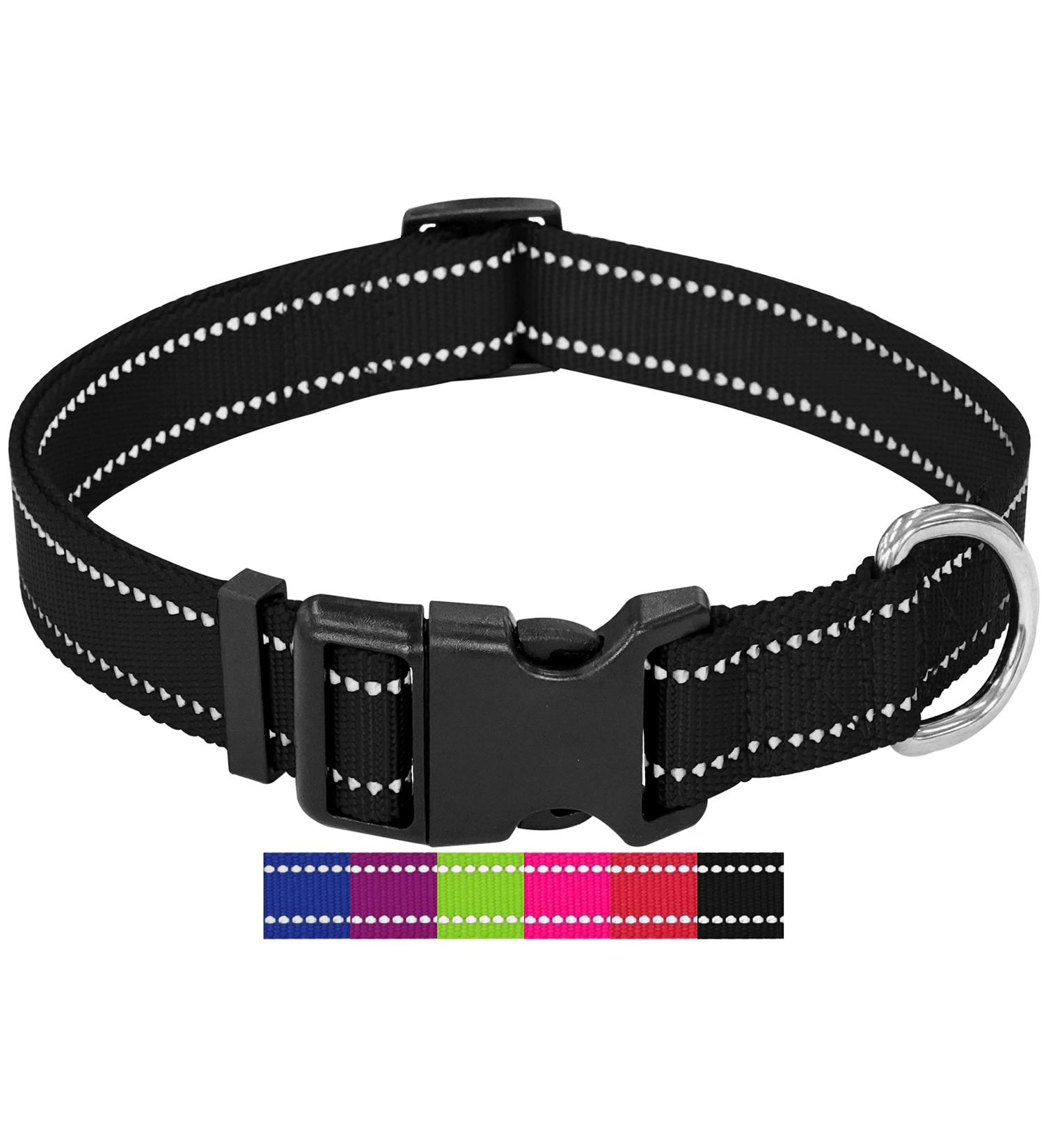 Dey Premium Reflective Dog Collar | Adjustable Nylon for Small & Large Dogs | Multiple Colors & Sizes | Durable Pet Neck Strap - Buy Online on GoSupps.com