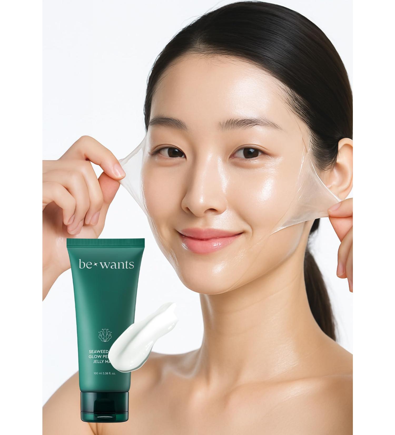 bewants Seaweed PDRN Glow Peel Off Jelly Mask | Pore Minimizing Peel Off Face Mask | Soothing PDRN Skincare & Vegan Skincare for Korean Glass Skin 3.38 fl oz PDRN Mask - Buy Online on GoSupps.com