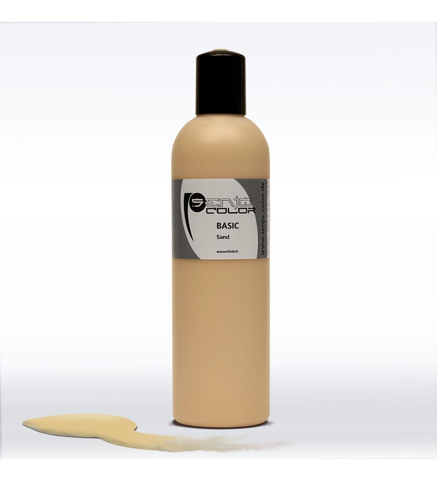 Senjo Color Basic Body Painting Colors | Water Soluble Cosmetic Body Paint for Airbrush & Brush | 250ml Sand - International Shipping Available - Buy Online on GoSupps.com