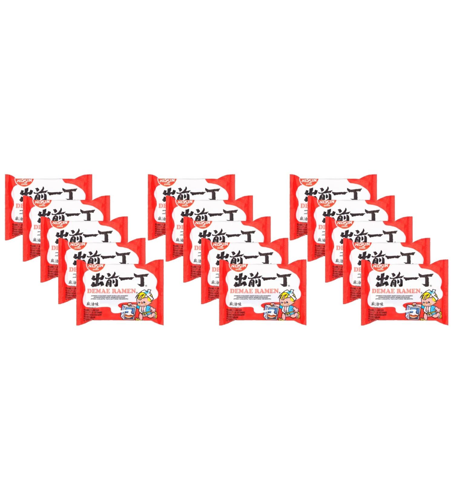 Nissin Demae Ramen Instant Ramen Noodles - Sesame Oil Flavour 100g (Pack of 15) by CNMART - Buy Online on GoSupps.com