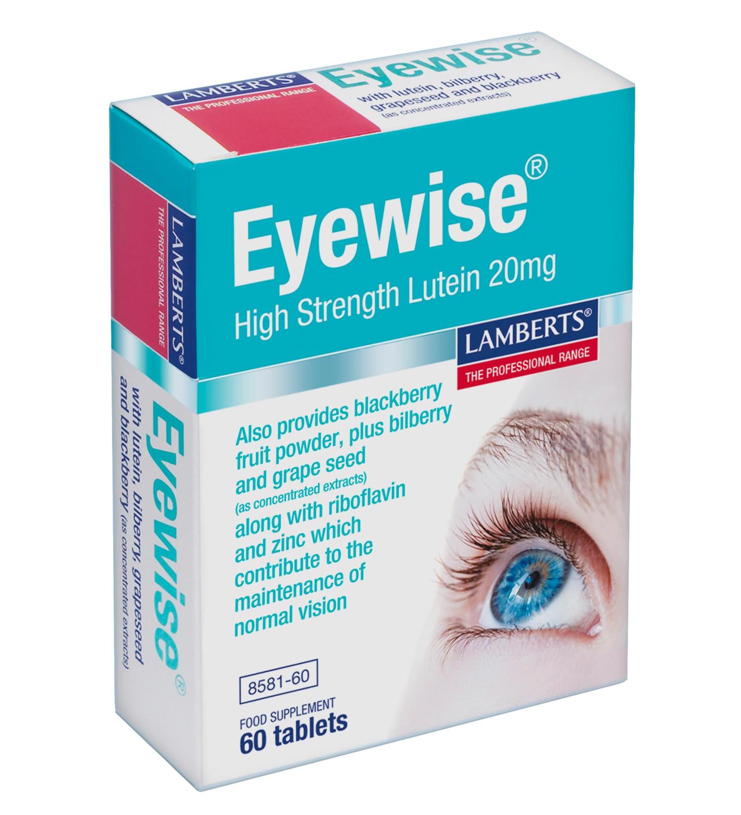  Lamberts Eyewise Lamberts 60 Tablets - Buy Online on GoSupps.com