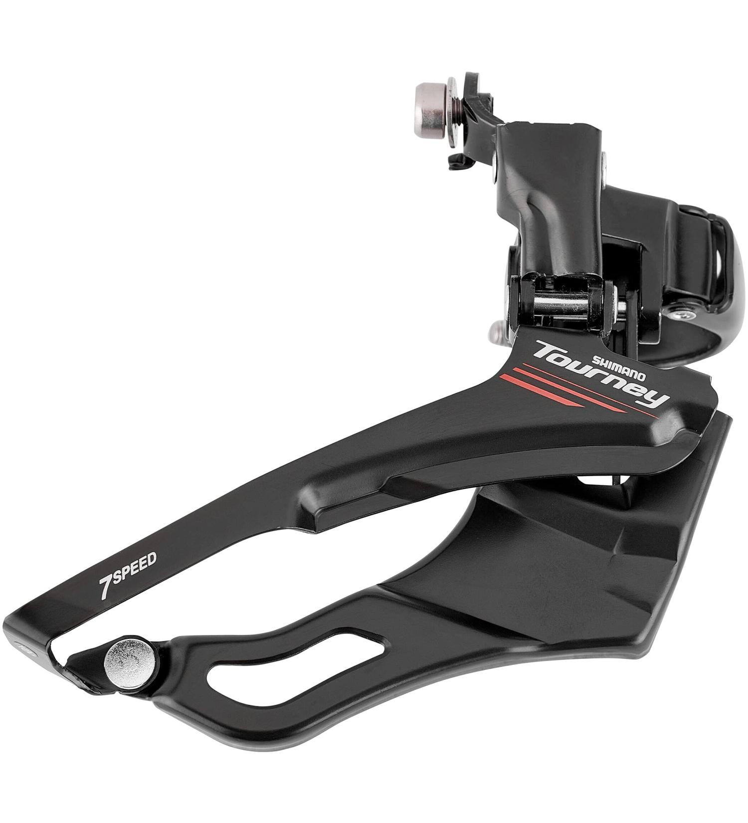 SHIMANO Tourney/TY FD-M190 Front Derailleur - Black, Top Swing, 7/8 Speed - Buy Online on GoSupps.com