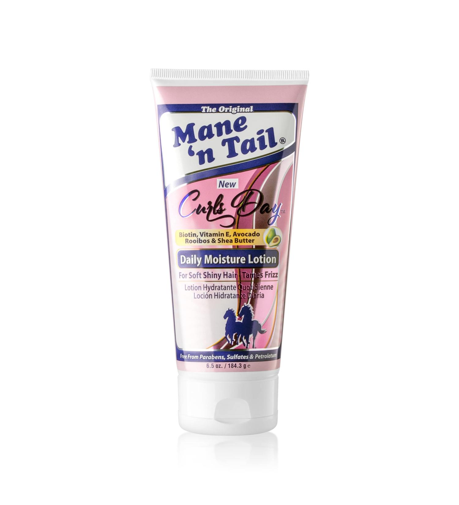Mane 'n Tail Curls Day - Daily Moisture Lotion 184.3g - With Coconut Oil and Shea Butter - Promotes healthy hair growth - NO PARABENS NO SULPHATES NO PETROLATUM - Buy Online on GoSupps.com