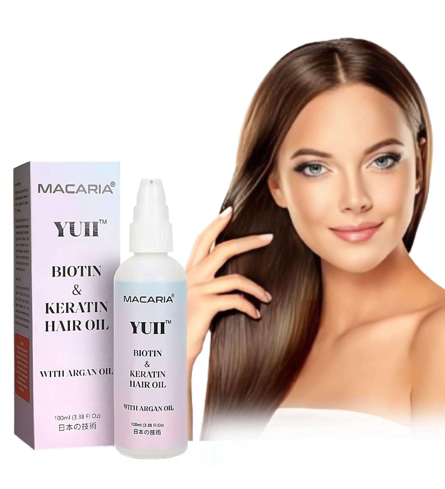 Yuii Biotin & Keratin with Argan hair Oil for frizzy hair Blonde - Buy Online on GoSupps.com