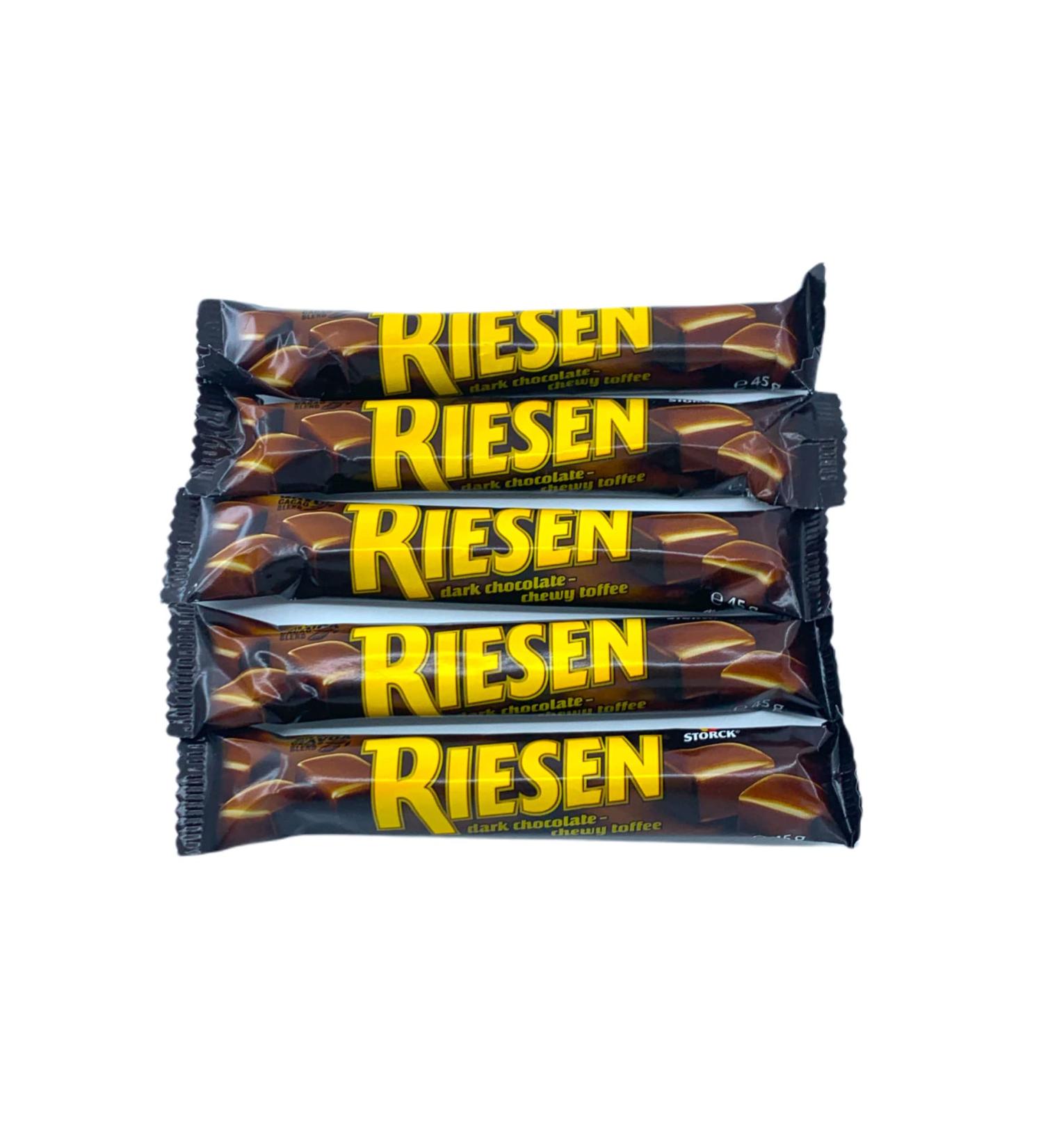 Riesen Riesen Dark Chocolate Chewy Caramel 5 Bars