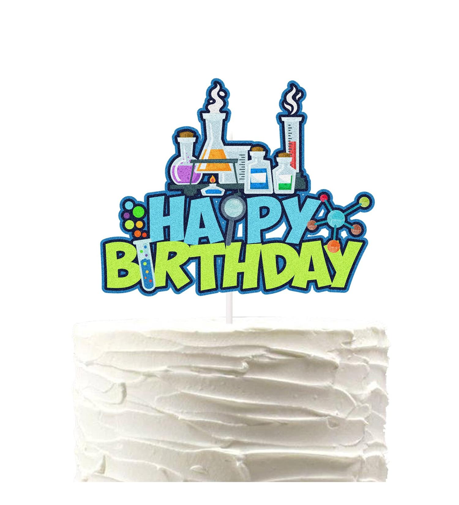 Chemistry Science cake topper - Buy Online on GoSupps.com