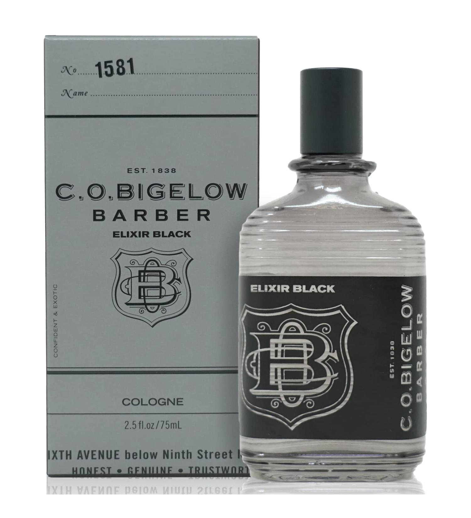 C.O. Bigelow Elixir Black - No. 1581 2.5 fl oz Cologne for Men - Musk & Vanilla Long Lasting Mens Cologne - Fresh Refined Masculine Perfumes for Men - Buy Online on GoSupps.com