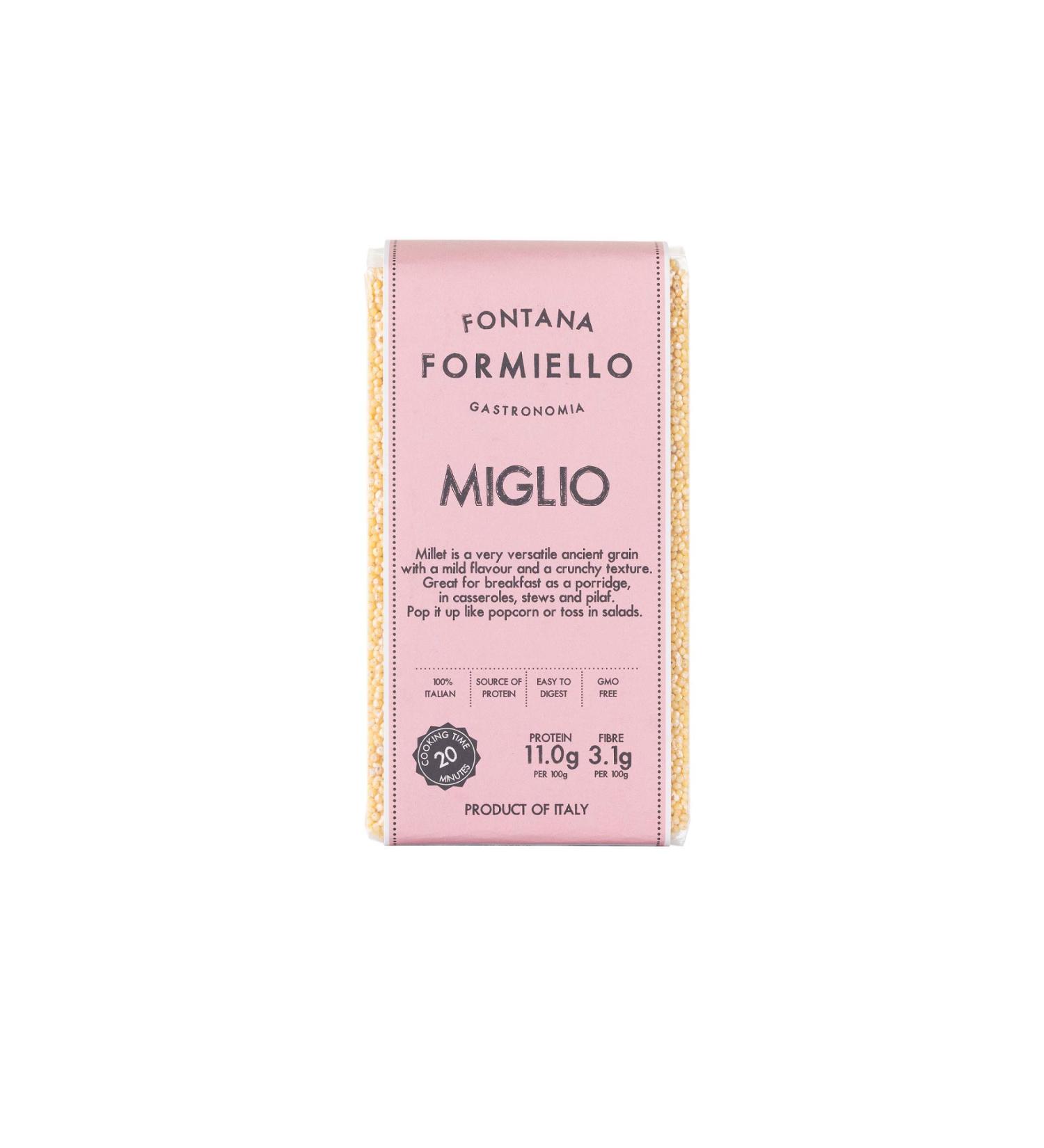 Fontana FORMIELLO Millet 500g - Premium Organic Whole Grain 500g (Pack of 1) - Buy Online on GoSupps.com