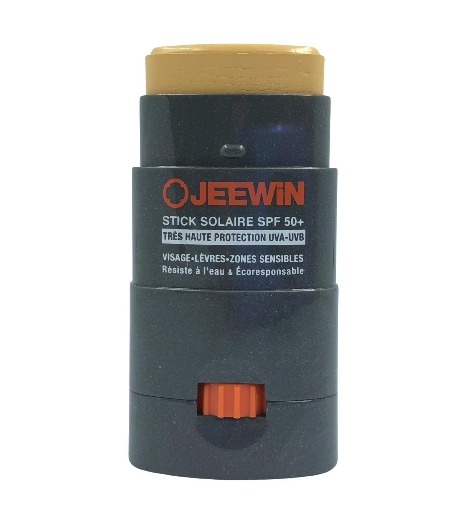 JEEWIN Waterproof Sunscreen Stick SPF50+ Face and Lips - Glittery GOLD (12 grams) - Buy Online on GoSupps.com