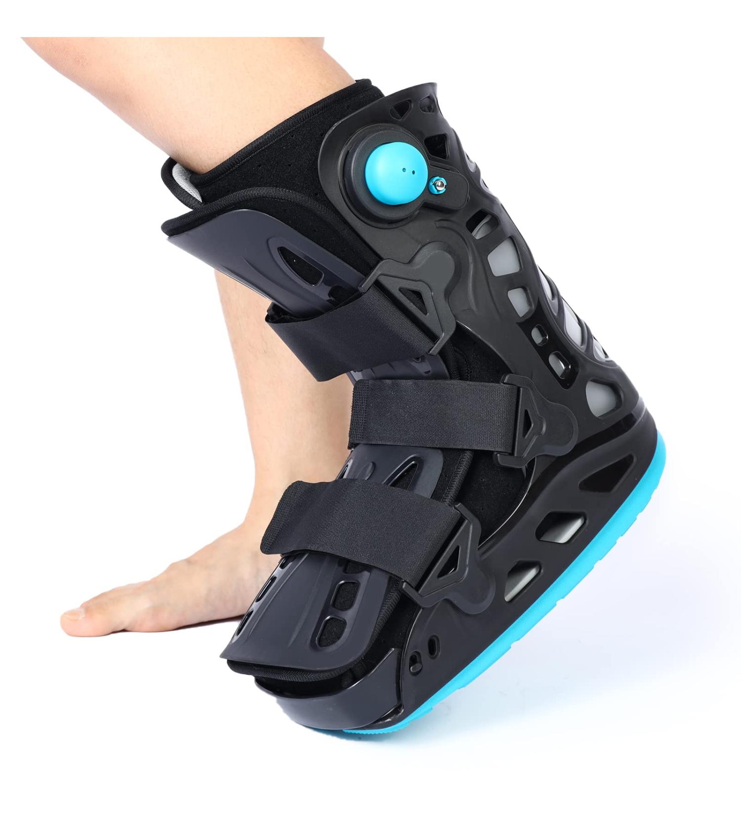 GHORTHOUD Air Cam Walker Fracture Boot Inflatable Walking Boot Short Walker Brace Orthopaedic Boot for Sprained Ankle Foot Pain Recovery Stress Fracture Broken Foot Achilles Tendonitis (Large) - Buy Online on GoSupps.com