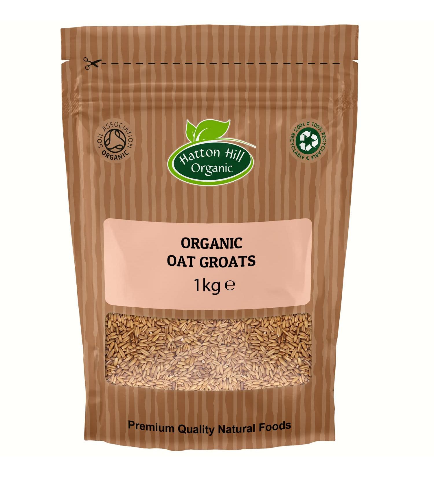 Certified Organic Hatton Hill Organic Oat Groats 1kg - Pure and Nutritious - Buy Online on GoSupps.com