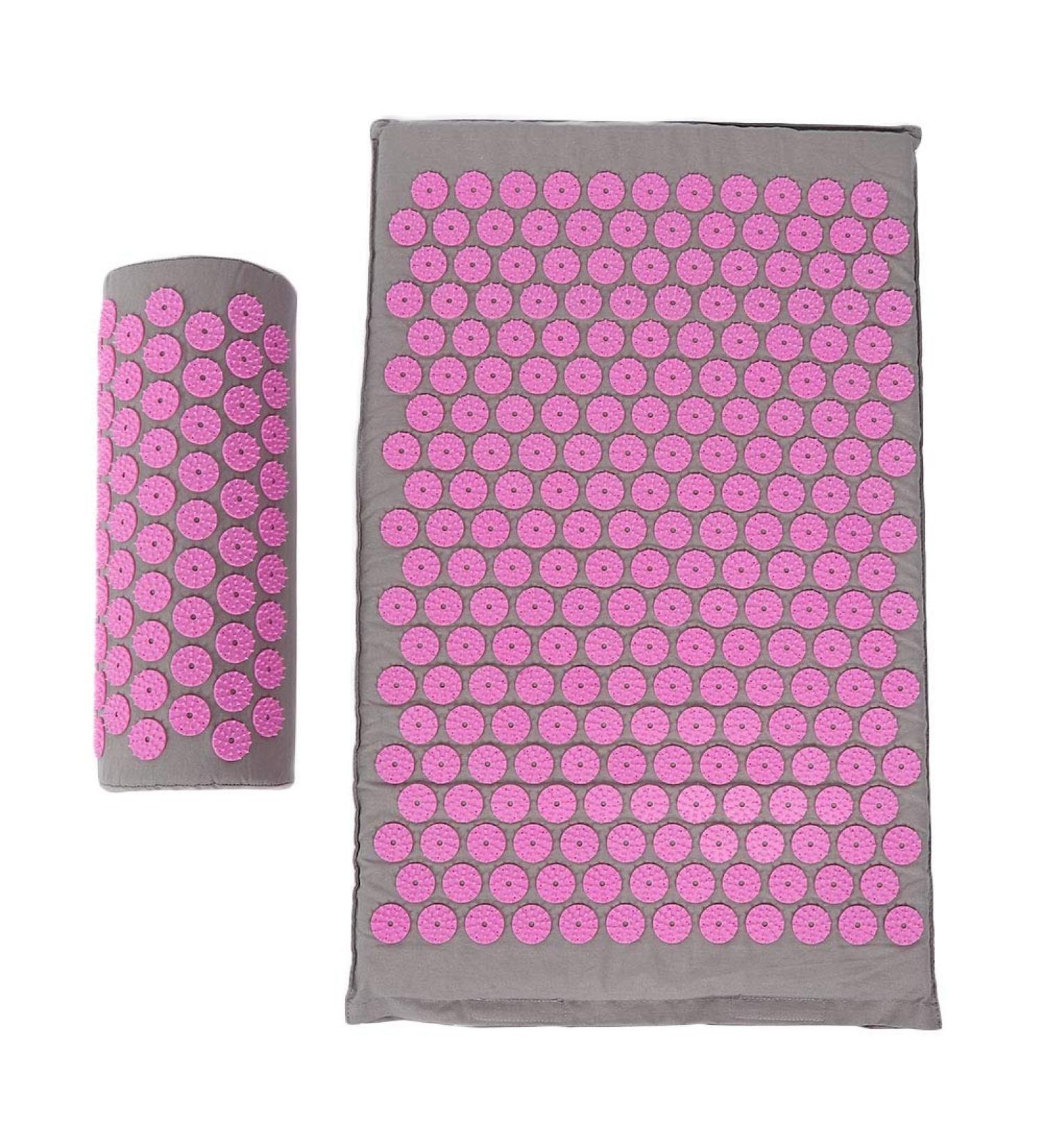 Buy Acupuncture Massage Yoga Mat | Shiatsu Massage Cushion 68x42 cm - Pink | International Shipping - Buy Online on GoSupps.com