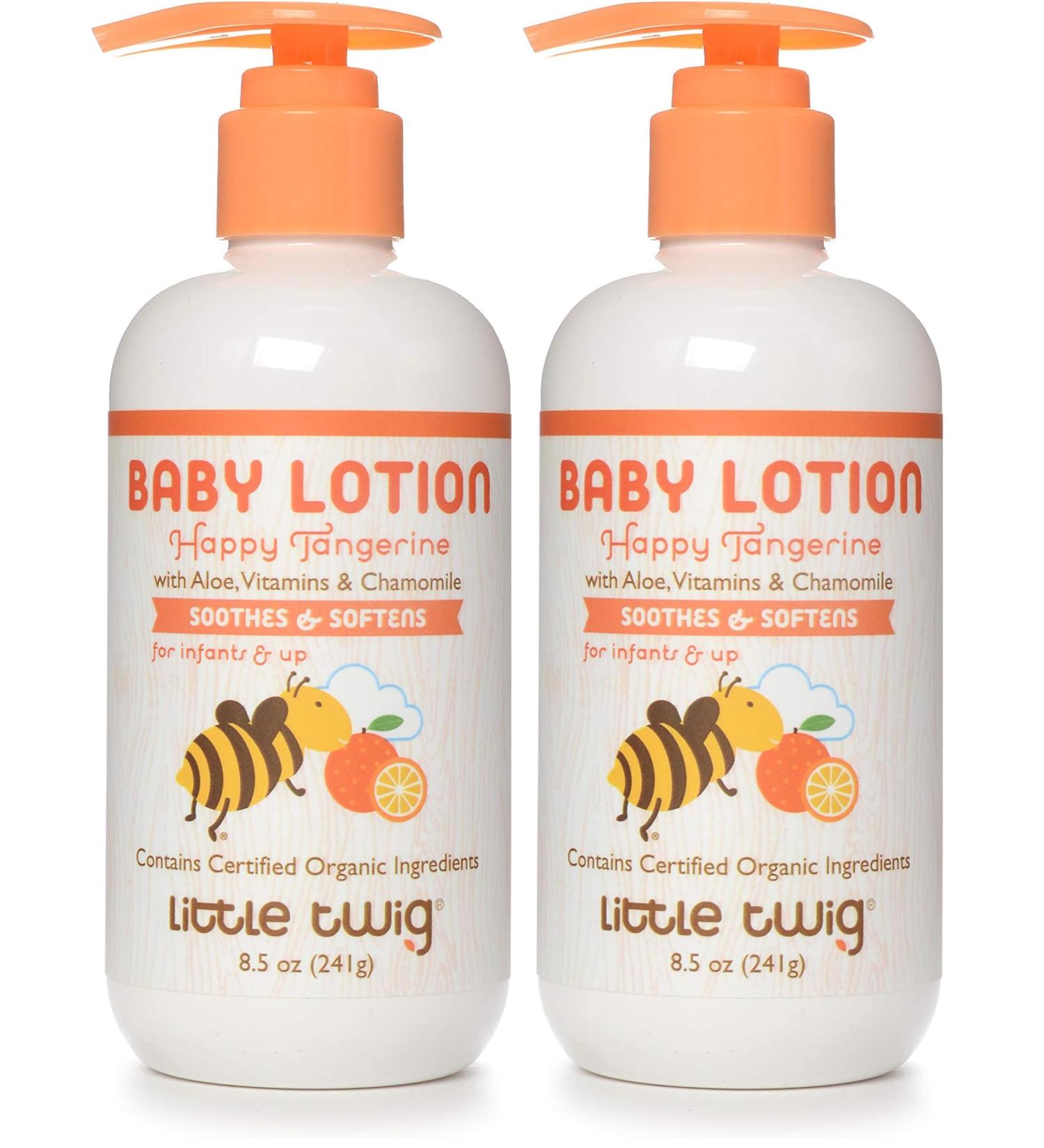 Little Twig Baby Lotion Natural Plant Derived Formula Tangerine 8.5 fl oz. (Pack of 2) - Buy Online on GoSupps.com