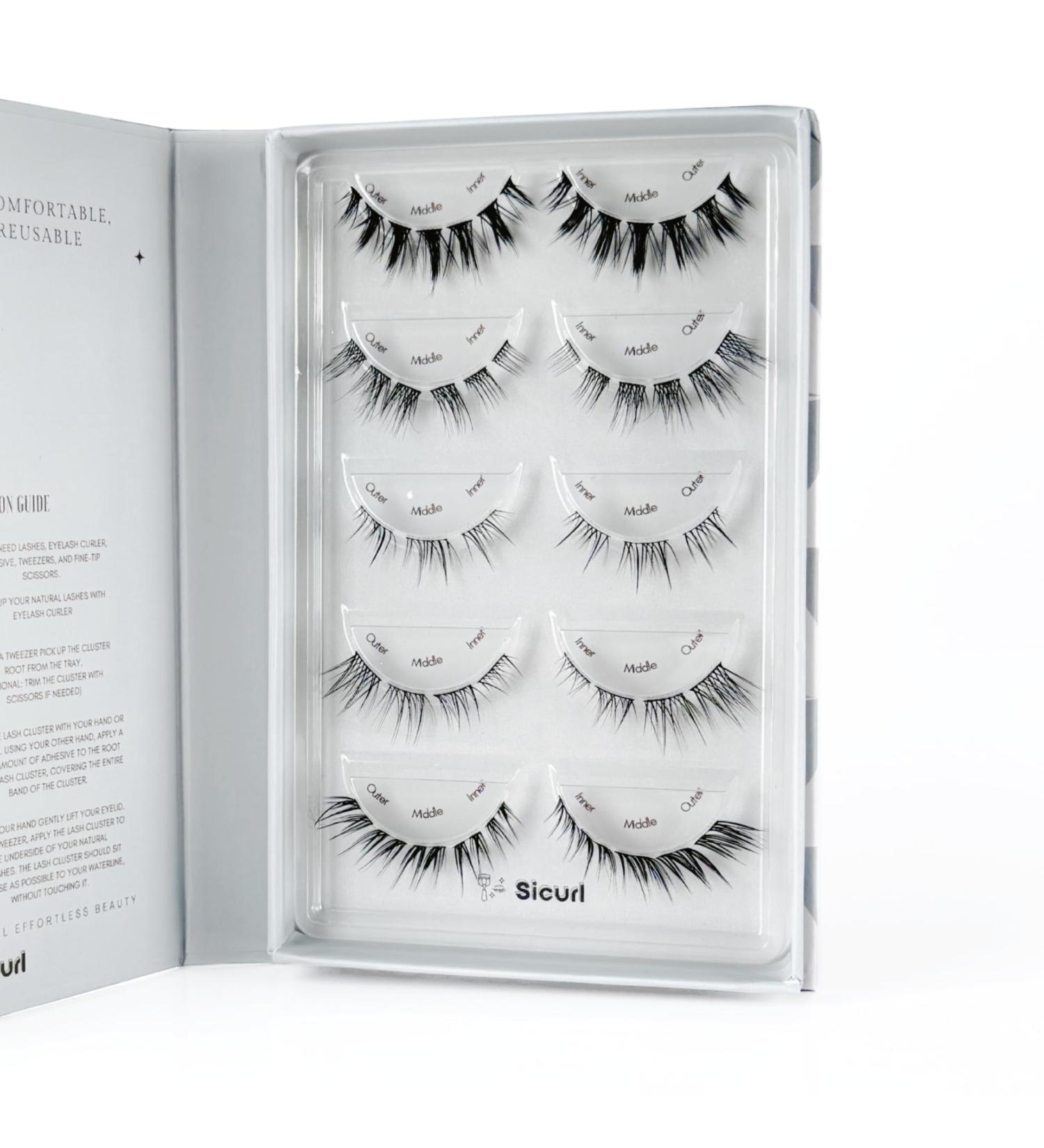 Day&Night Lashes Pack - 5 Mixed Styles Easy Apply Individual Lashes No Glue - Perfect for All Occasions - Buy Online on GoSupps.com
