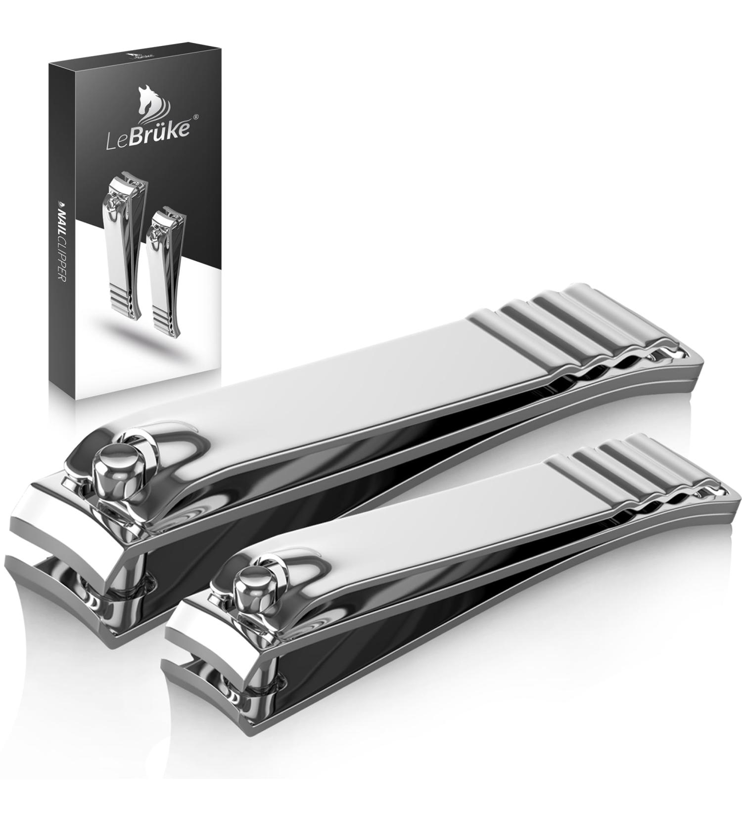 Lebr ke 2 Nail Clippers - Extra Sharp Blade for Fingernails & Toenails - Strong & Sturdy - Buy Online on GoSupps.com