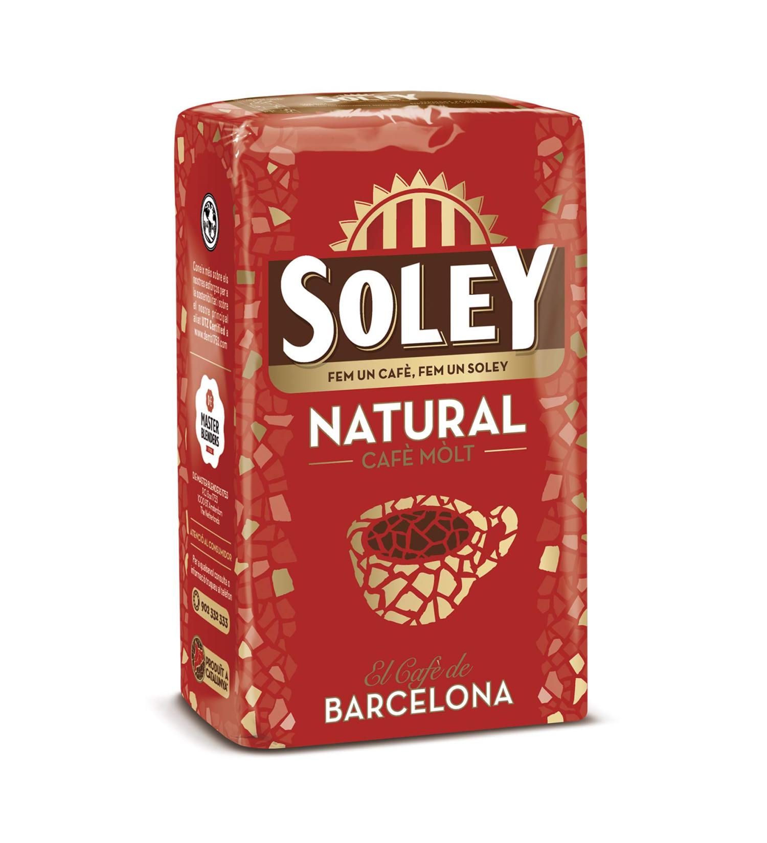 Soley Natural Ground Soley Coffee 250 g - Pack of 12