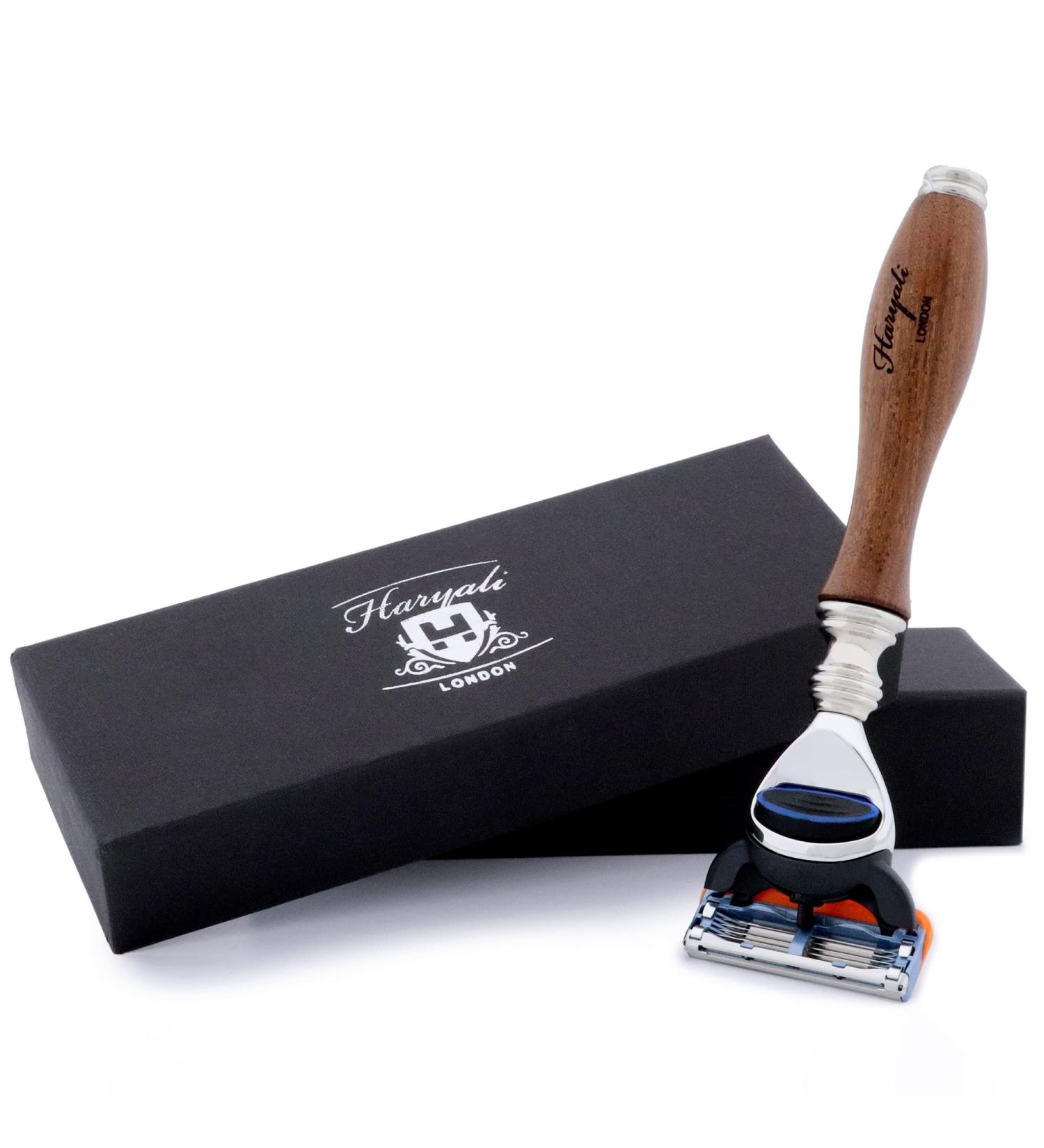 Shop Premium Safety Razor with Wooden Handle - Perfectly Designed for Men | International Shipping Available - Buy Online on GoSupps.com