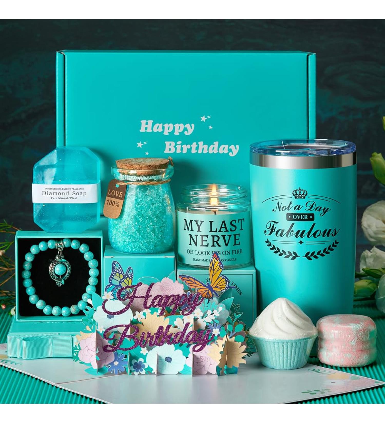 Unique Birthday Gifts for Women | Relaxing Spa Gift Baskets for Her Mom Sister & Friends - Ideal for 30th 40th 50th Celebrations - Buy Online on GoSupps.com