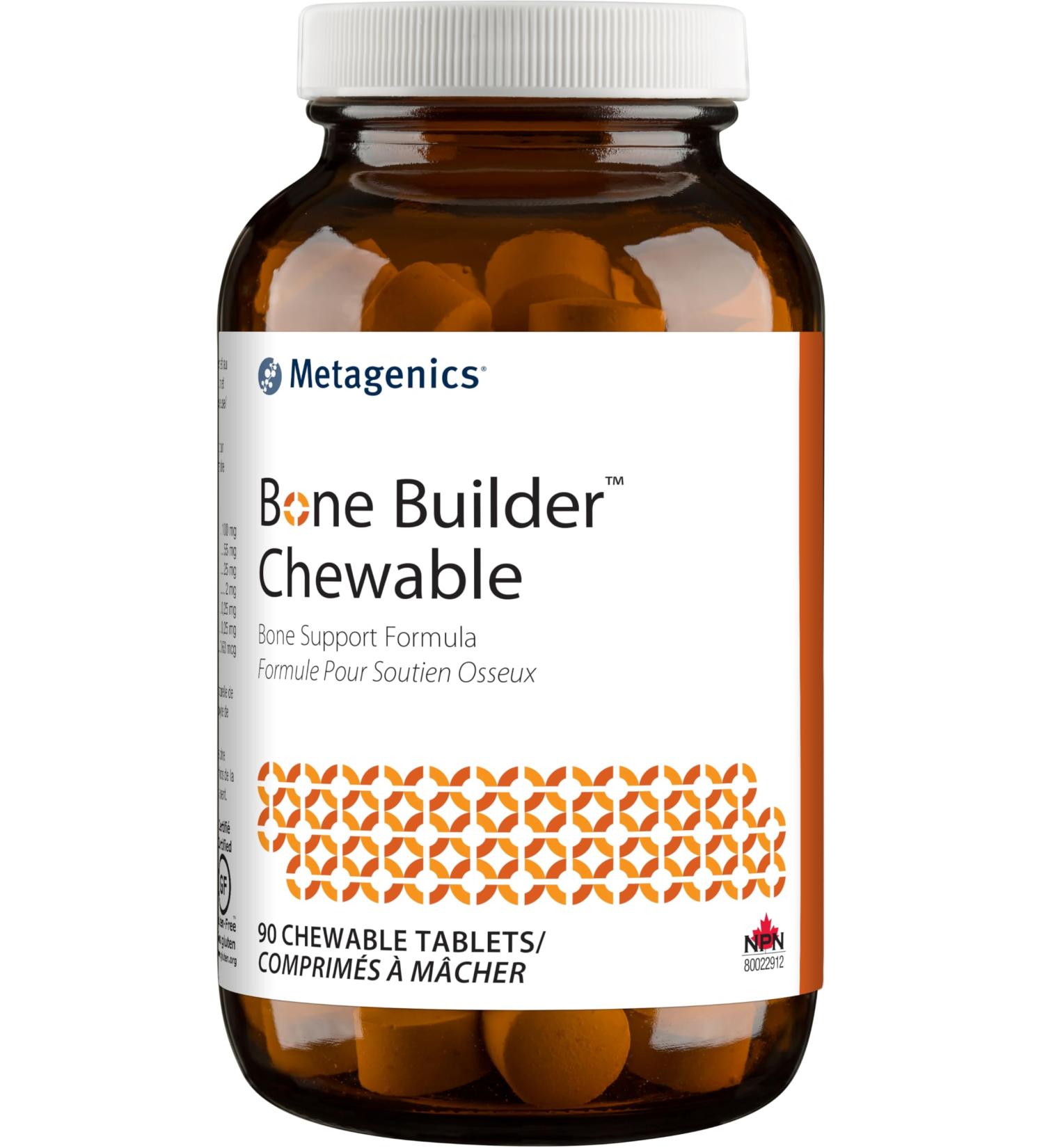 Metagenics - Bone Builder Chewable - Bone Support Formula - 90 Chewable Tablets - Buy Online on GoSupps.com