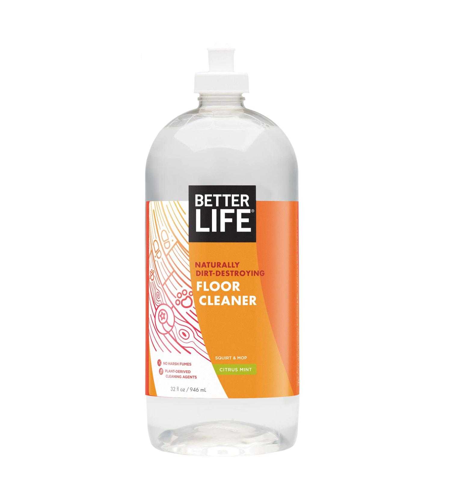 Better Life Natural Floor Cleaner - Citrus Mint, 32 Fl Oz | Eco-Friendly & Effective - Buy Online on GoSupps.com