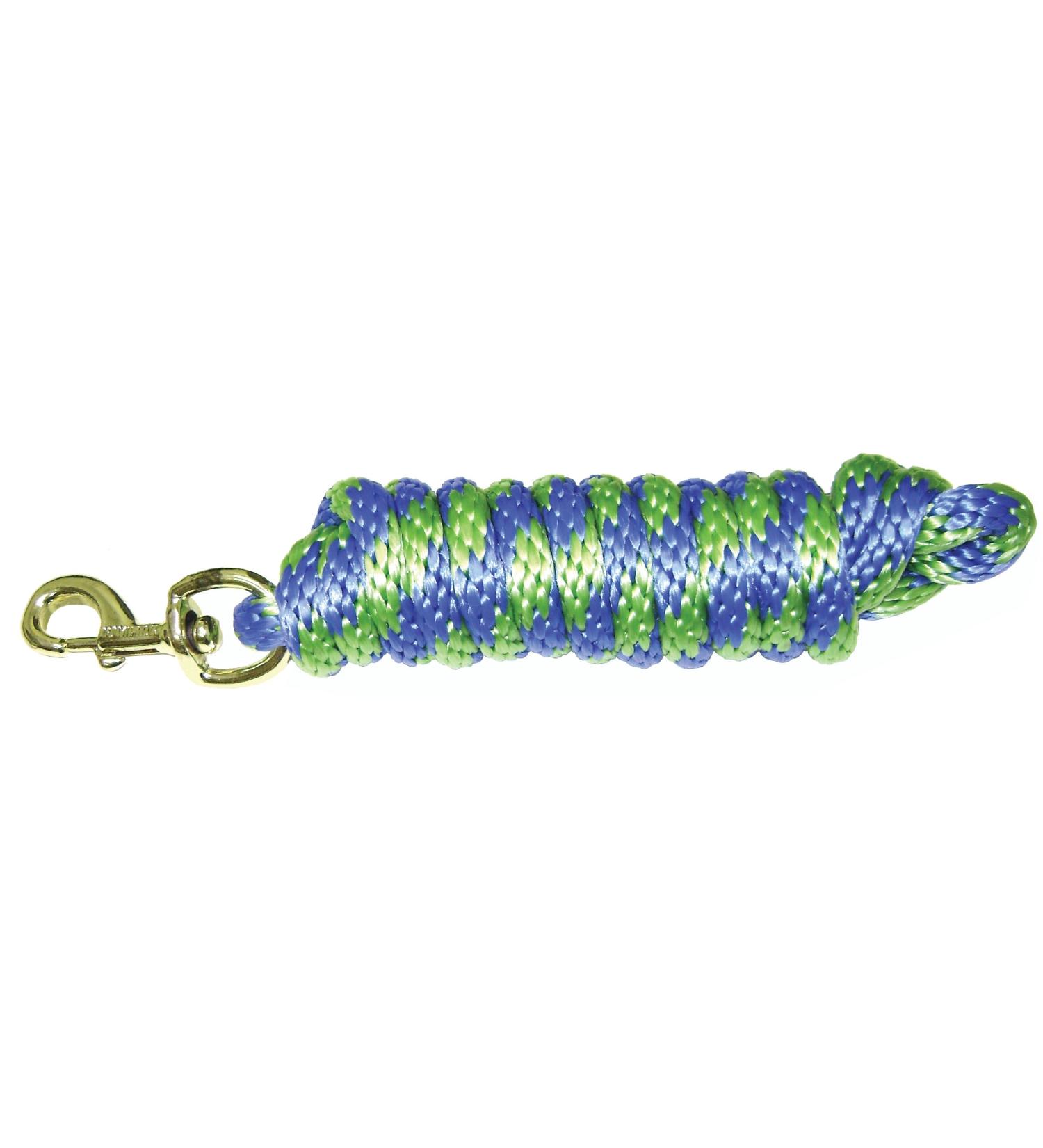 Hamilton Poly Leash with Snap Hook Striped berry blue/lime green